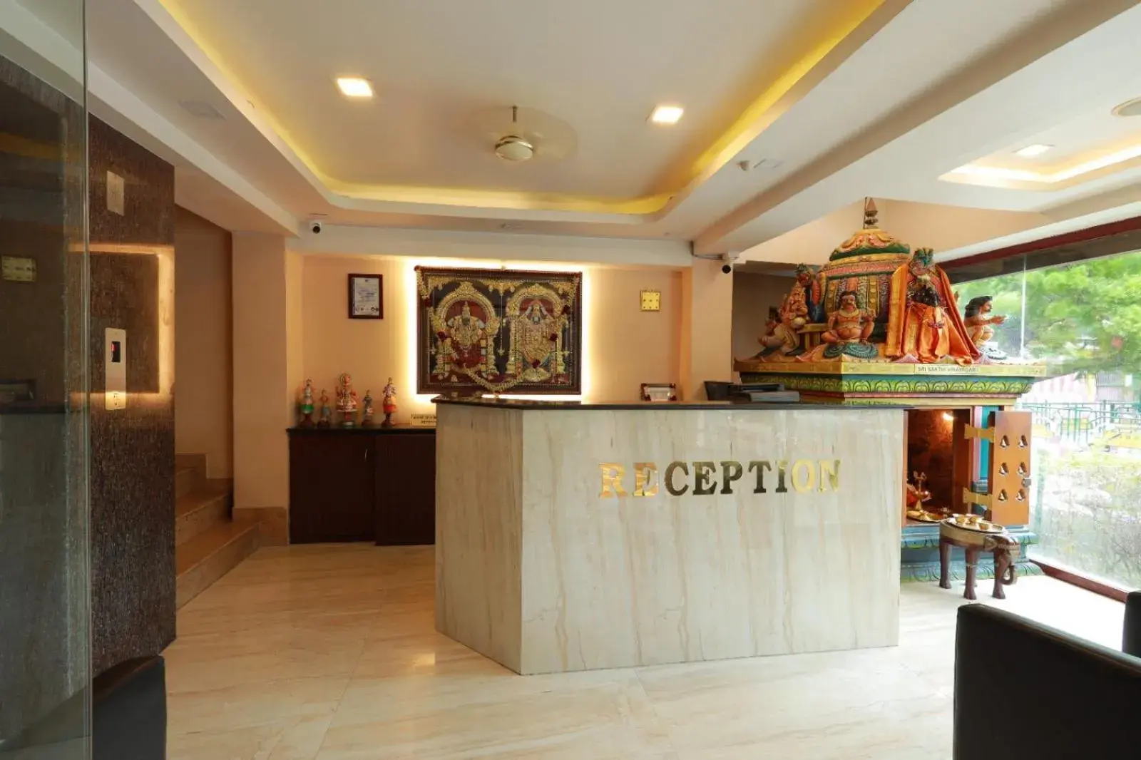 Lobby or reception in Hotel Nakshatra Inn VL Tuticorin Lobby or reception in Hotel Nakshatra Inn VL Tuticorin