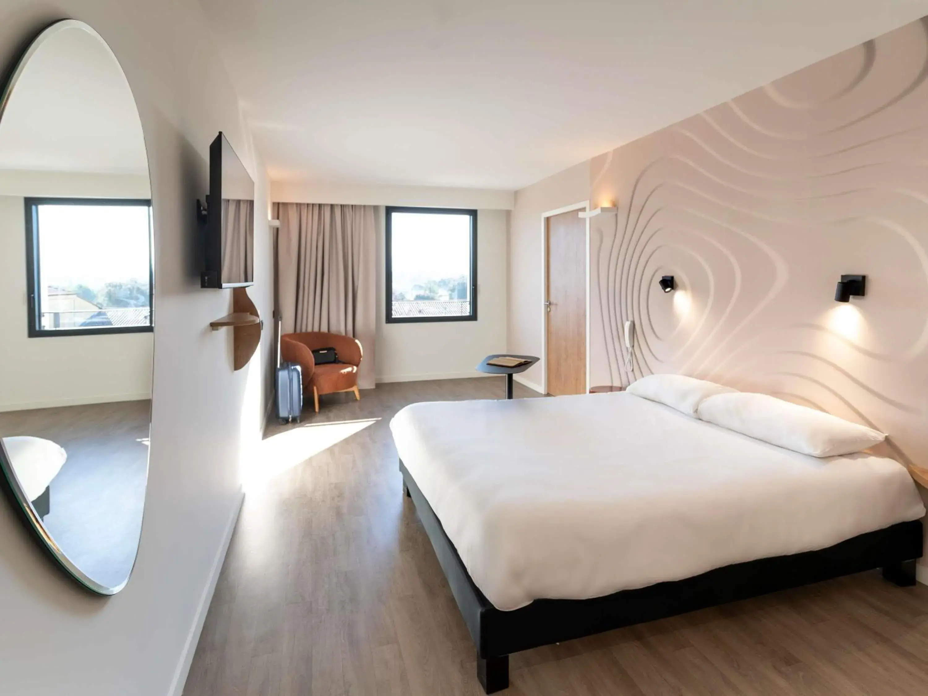 Bedroom, Bed in ibis Styles Cabriès Aix-en-Provence TGV Bedroom, Bed in ibis Styles Cabriès Aix-en-Provence TGV