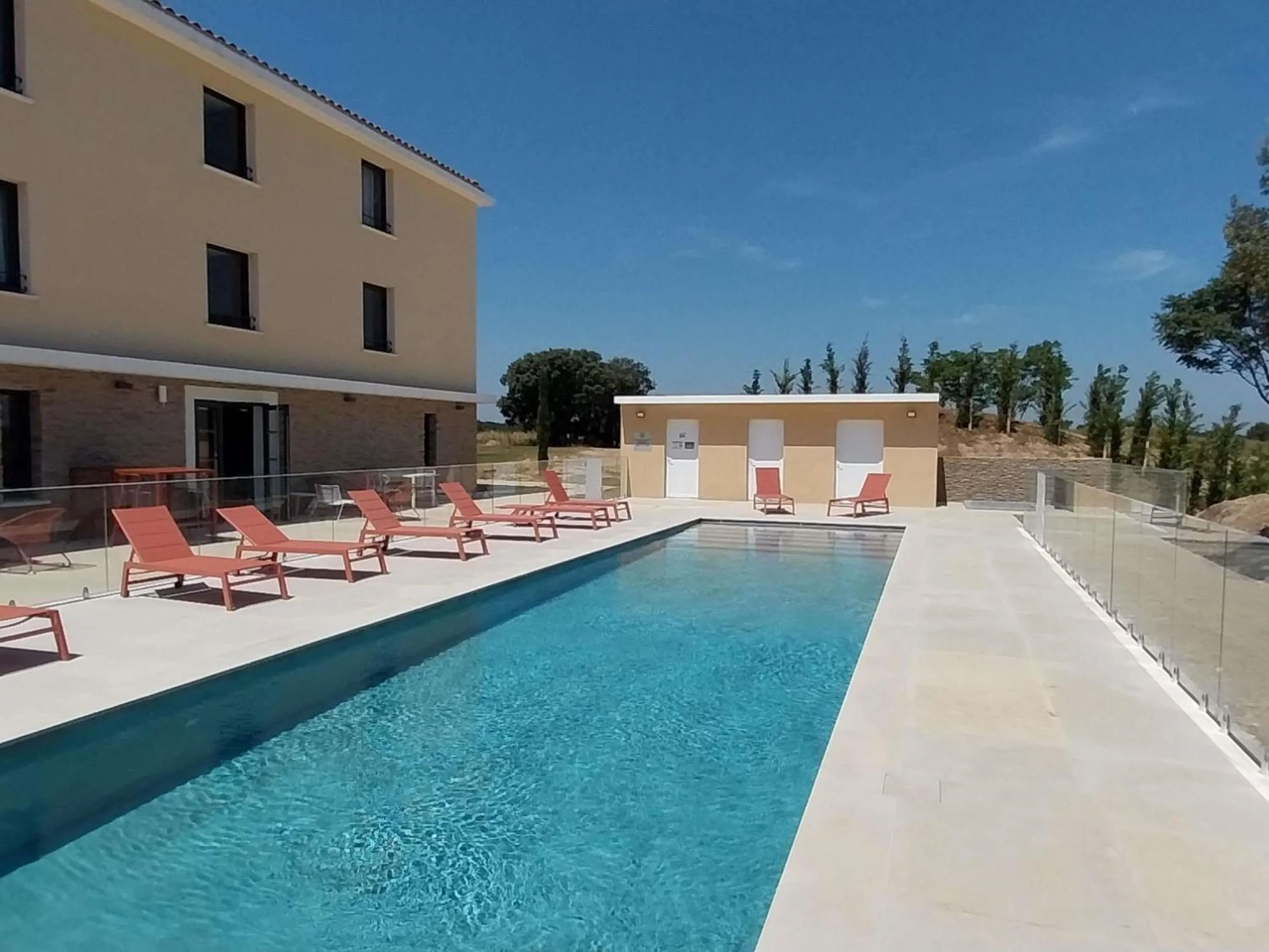 Pool view in ibis Styles Cabriès Aix-en-Provence TGV