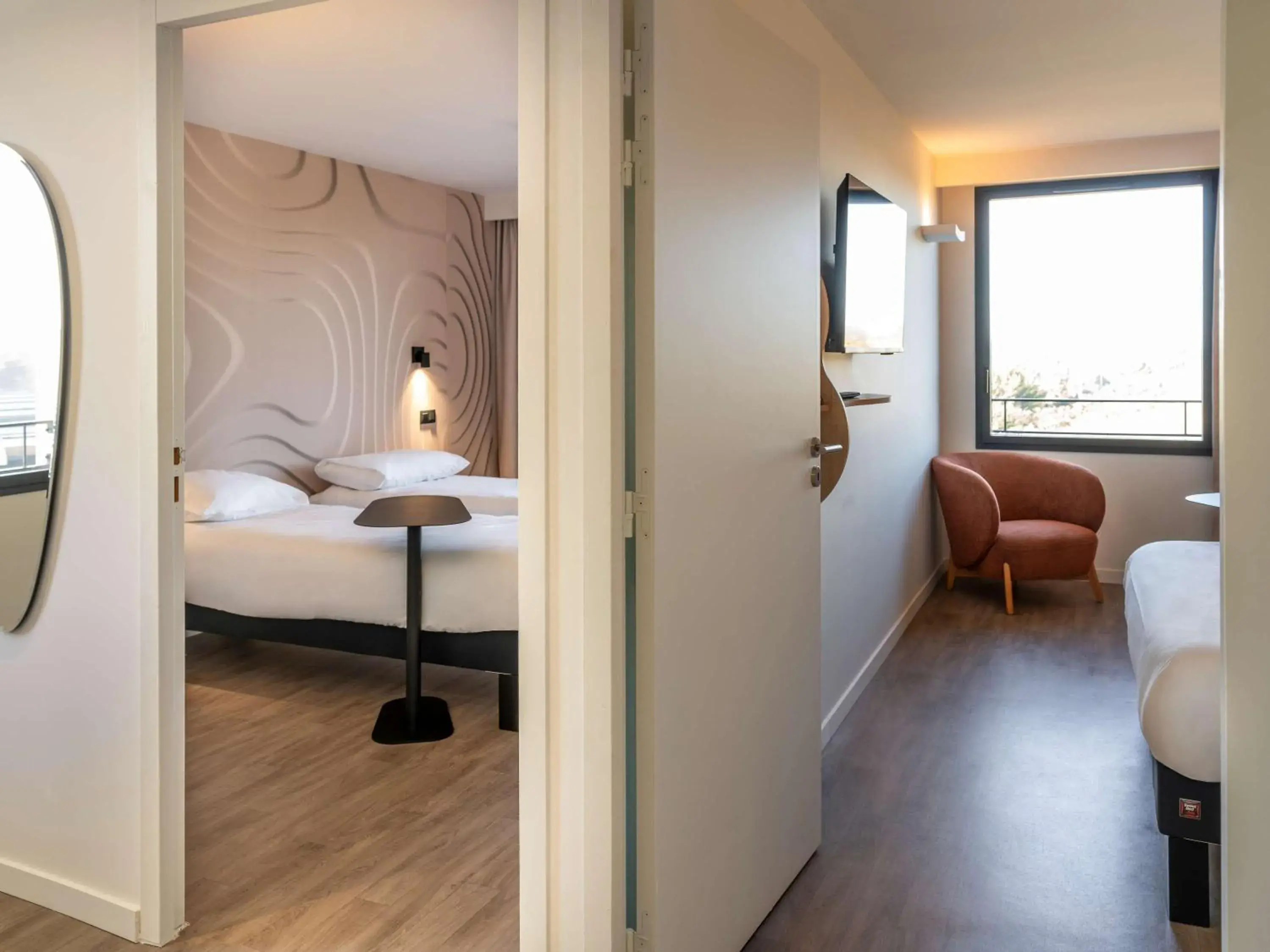 Bedroom, Bed in ibis Styles Cabriès Aix-en-Provence TGV Bedroom, Bed in ibis Styles Cabriès Aix-en-Provence TGV