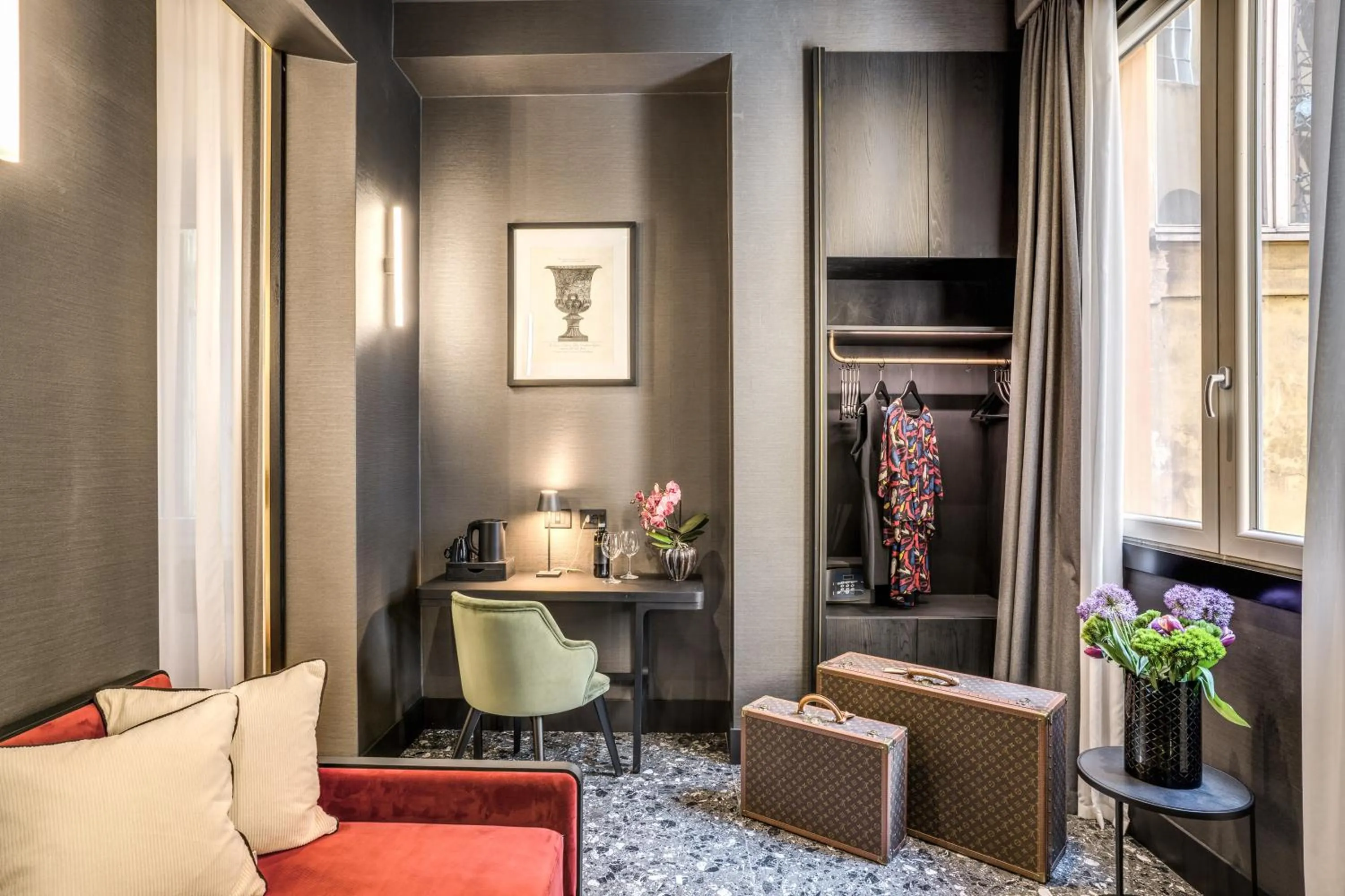 Living room in Residenza Piranesi Boutique Hotel