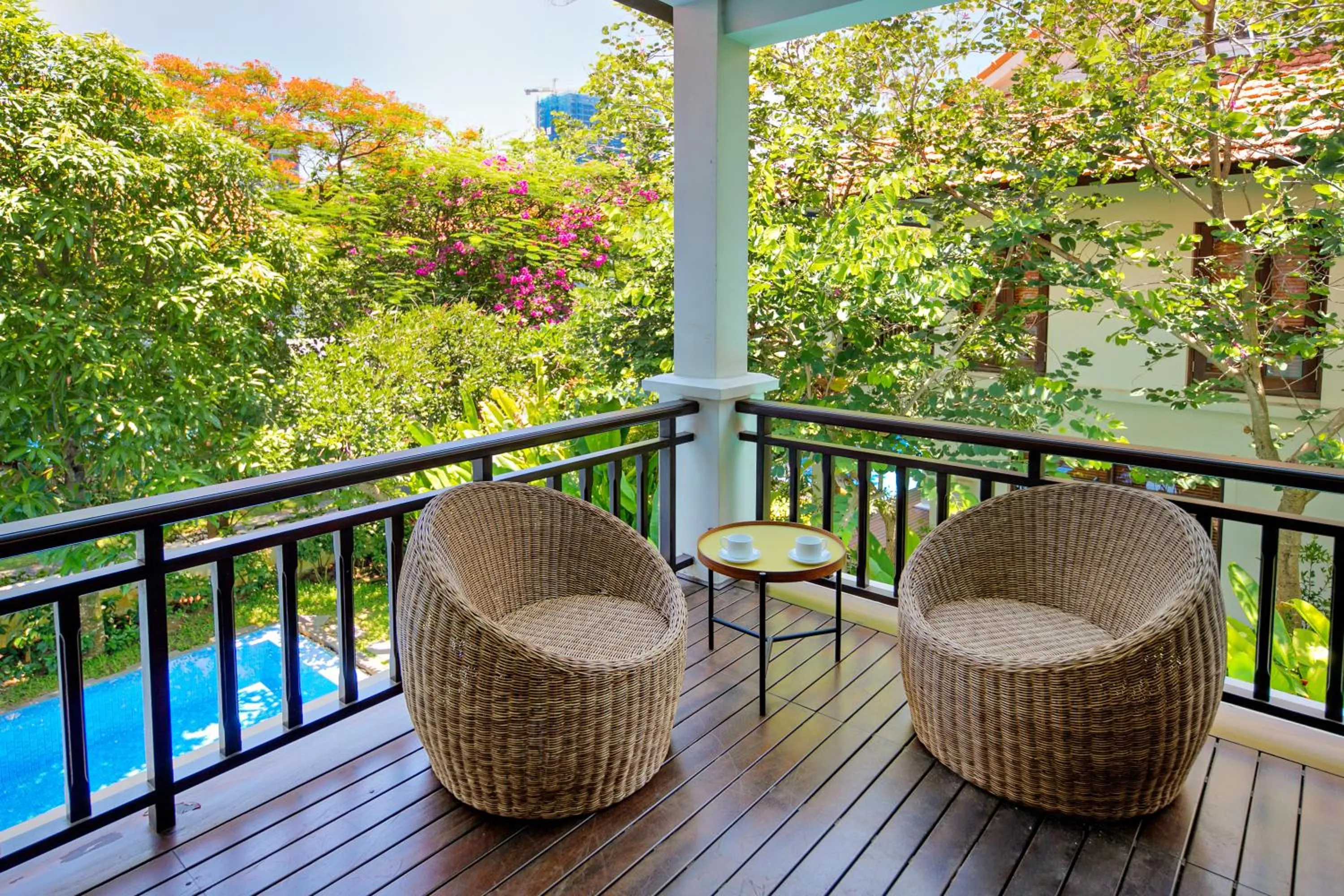 Patio in Purama Villas Resort Beachfront Da Nang