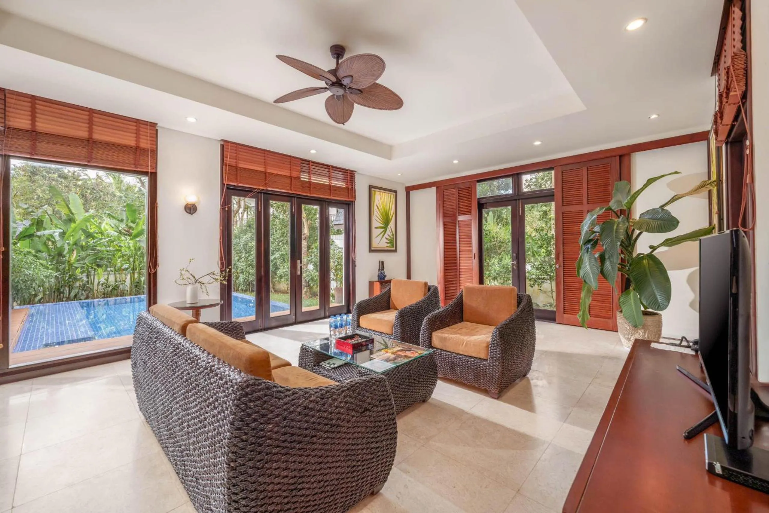 Patio in Purama Villas Resort Beachfront Da Nang