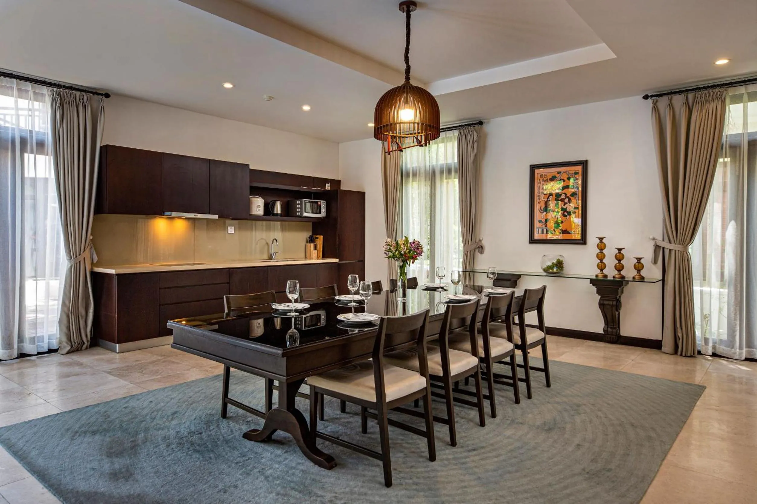 Kitchen or kitchenette in Purama Villas Resort Beachfront Da Nang