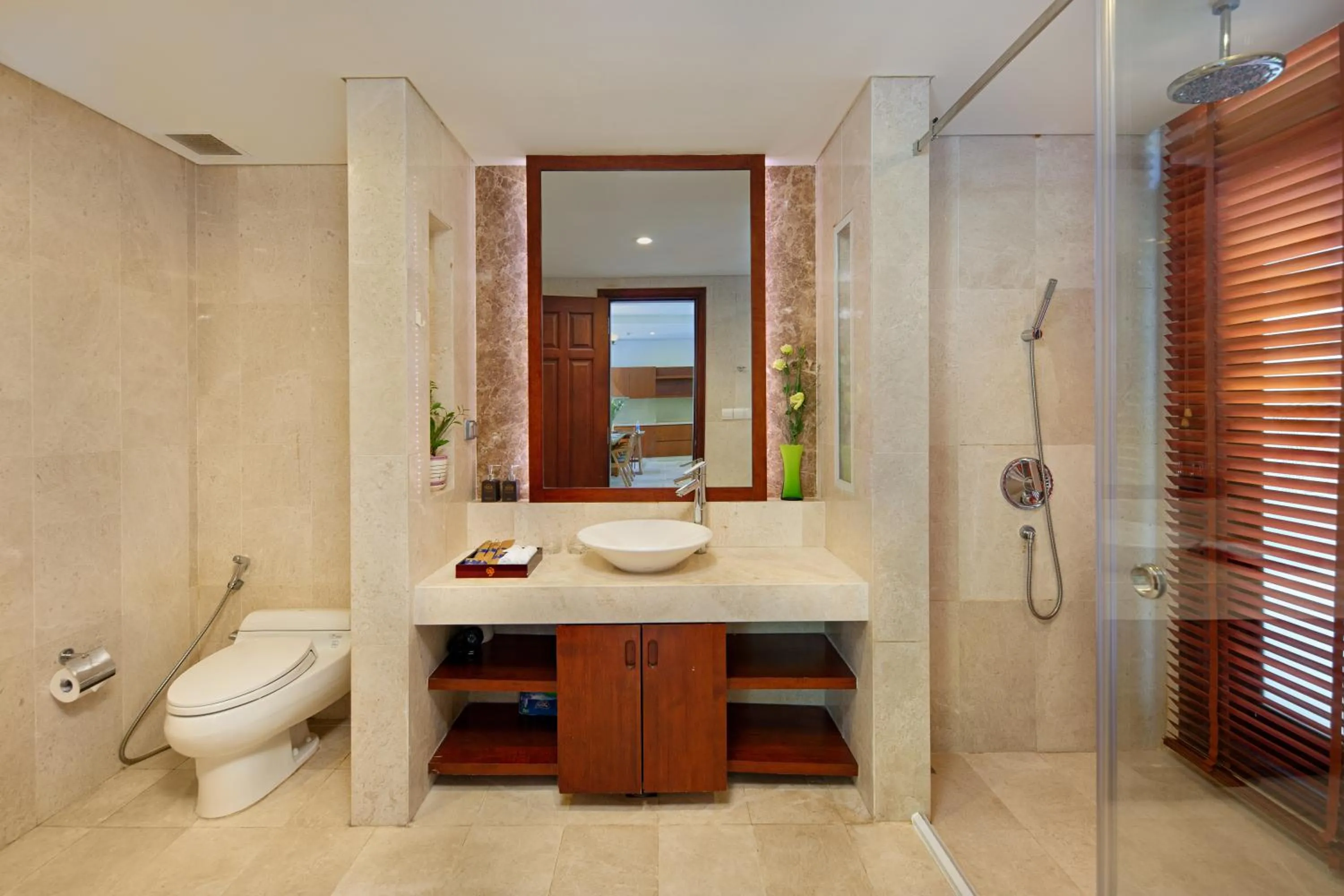 Shower in Purama Villas Resort Beachfront Da Nang