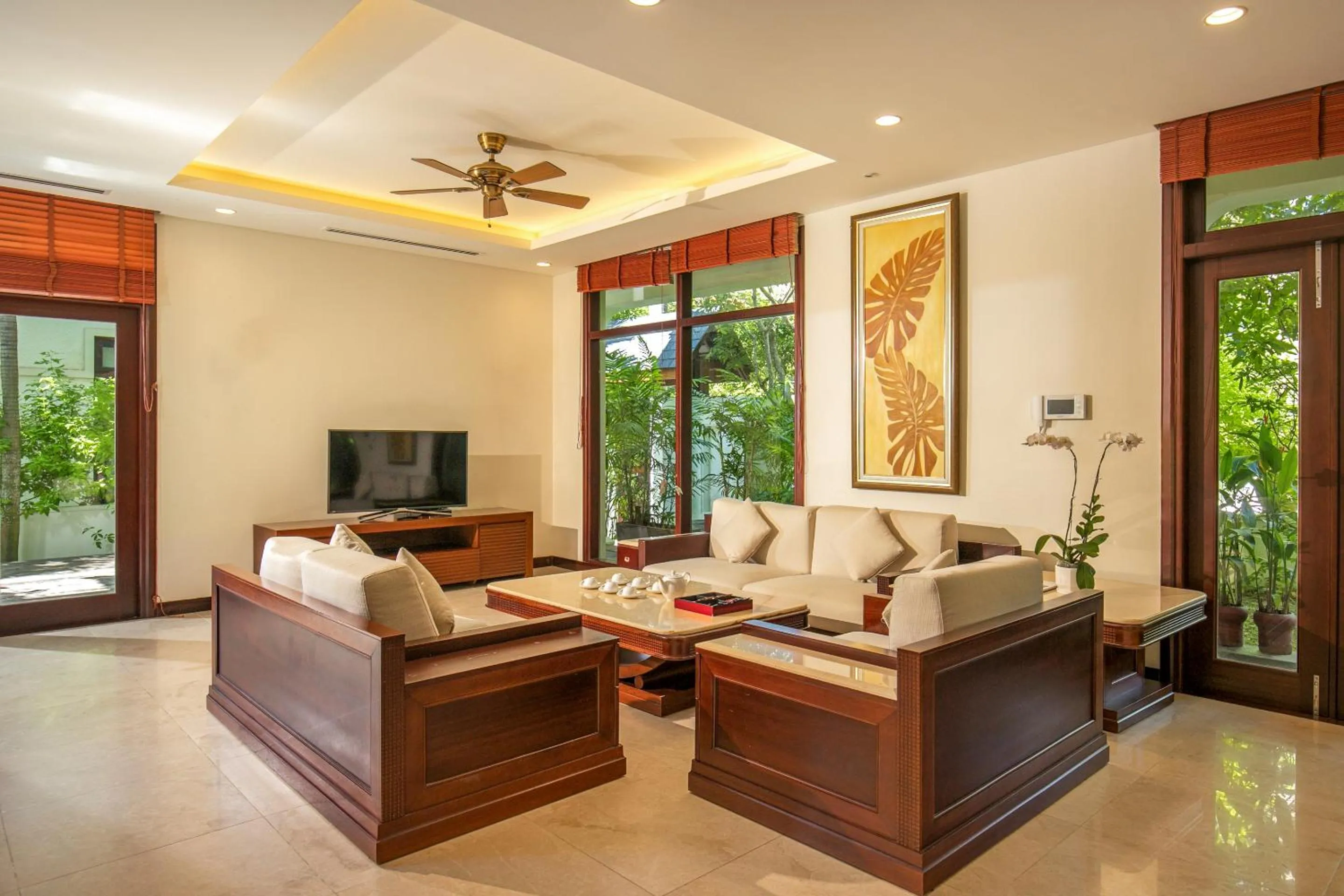 Communal lounge/ TV room in Purama Villas Resort Beachfront Da Nang