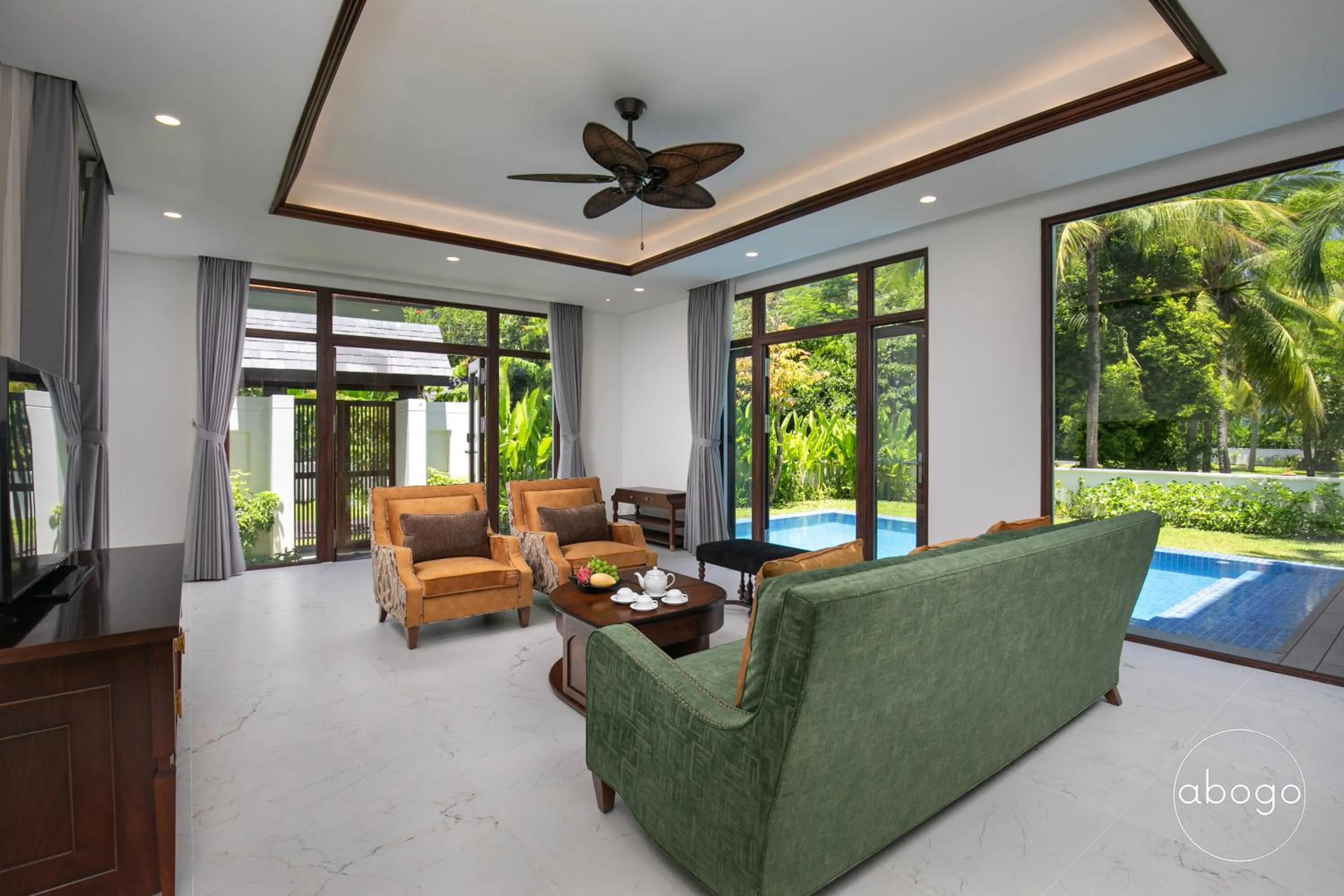 Patio in Purama Villas Resort Beachfront Da Nang
