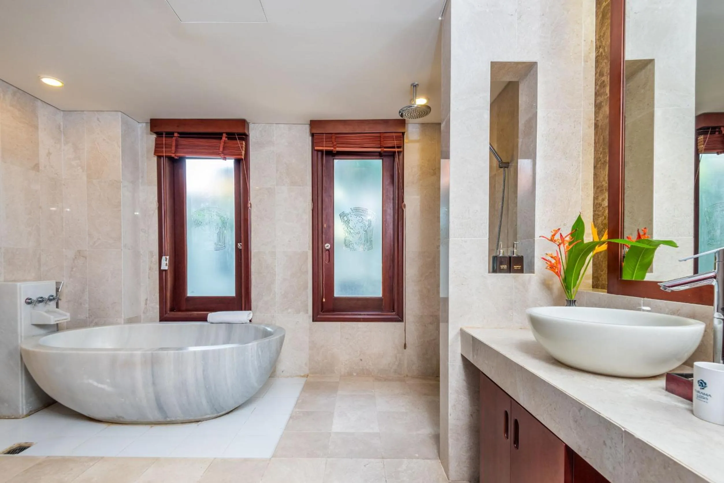 Shower in Purama Villas Resort Beachfront Da Nang