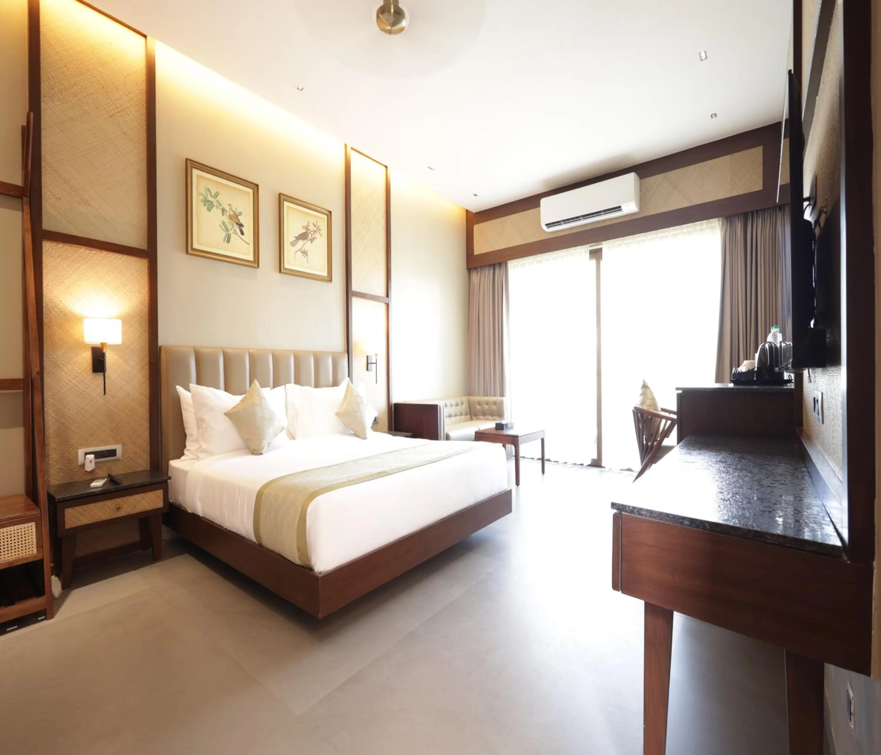 Bed in Sajjan Bagh Resort Kumbhalgarh