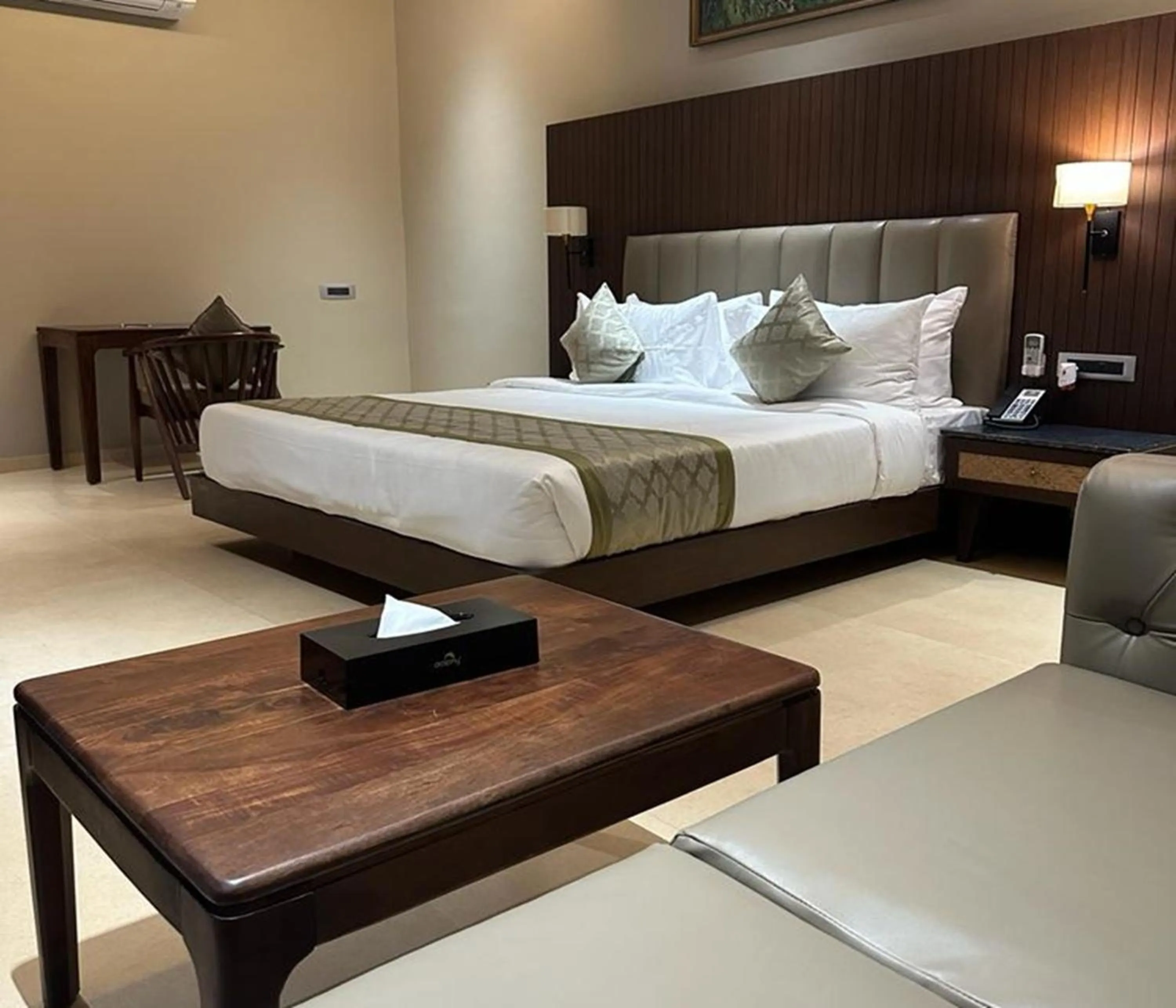 Seating area, Bed in Sajjan Bagh Resort Kumbhalgarh