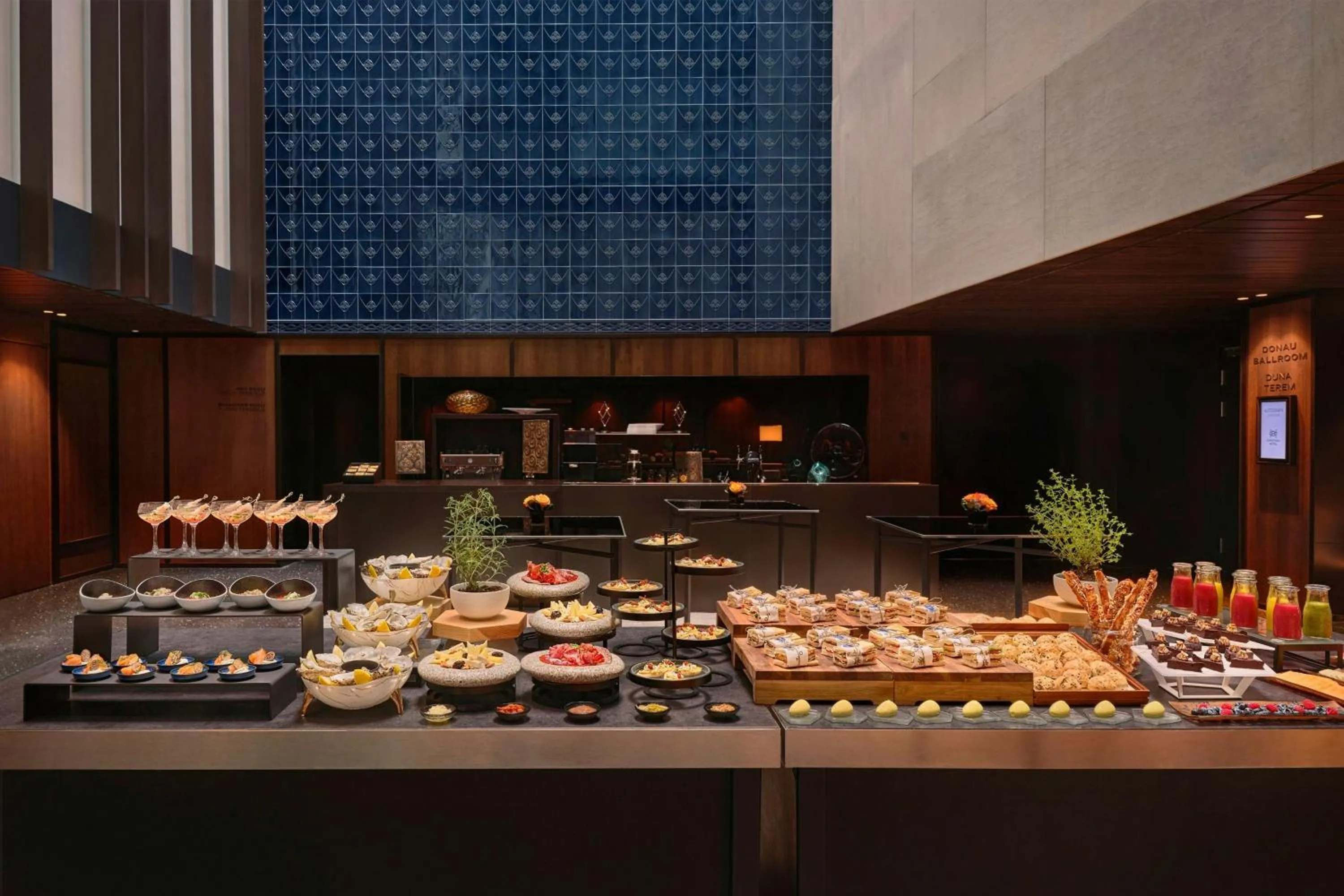 Lobby or reception in Dorothea Hotel, Budapest, Autograph Collection