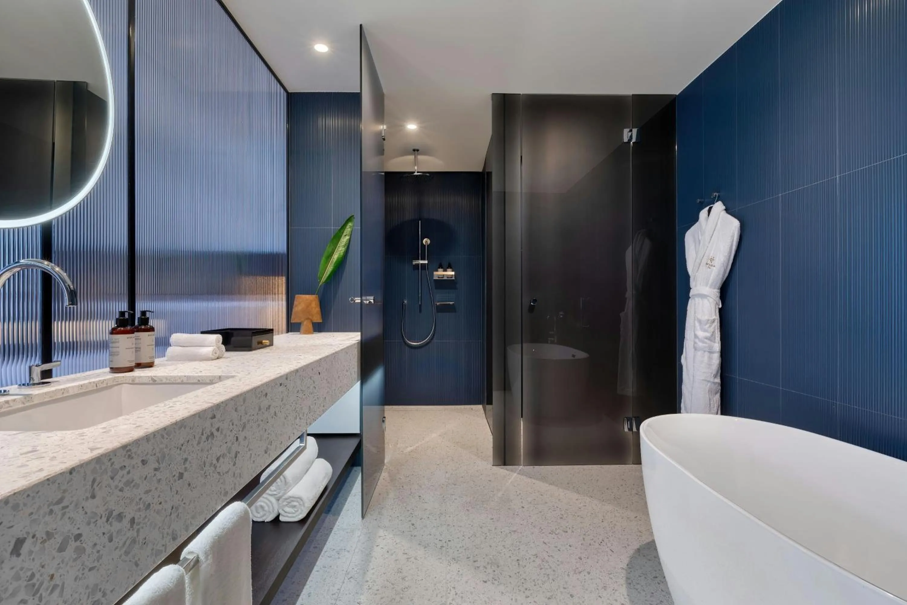 Bathroom in Dorothea Hotel, Budapest, Autograph Collection