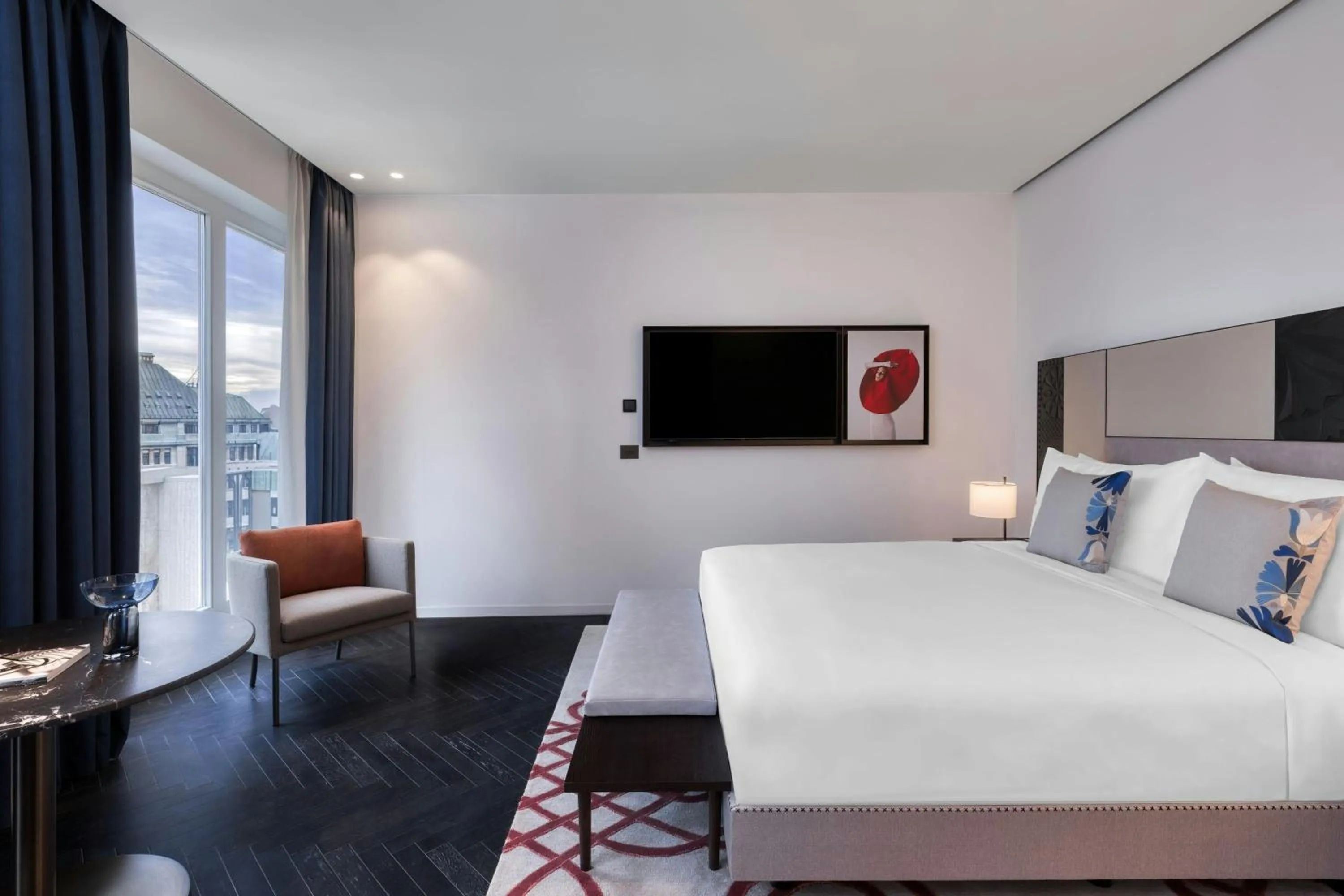 Photo of the whole room, Bed in Dorothea Hotel, Budapest, Autograph Collection