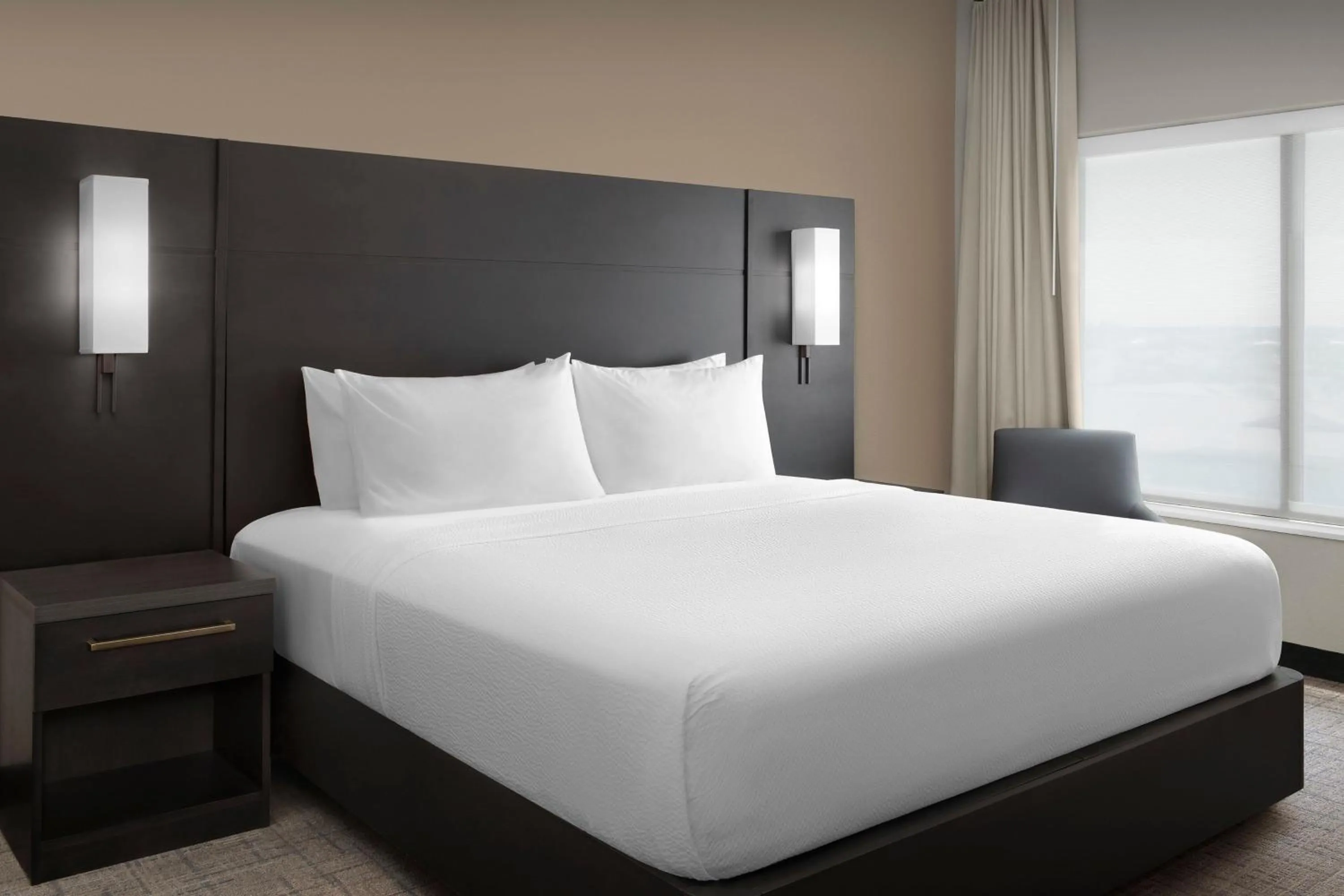 Bedroom, Bed in Residence Inn by Marriott Galveston Island