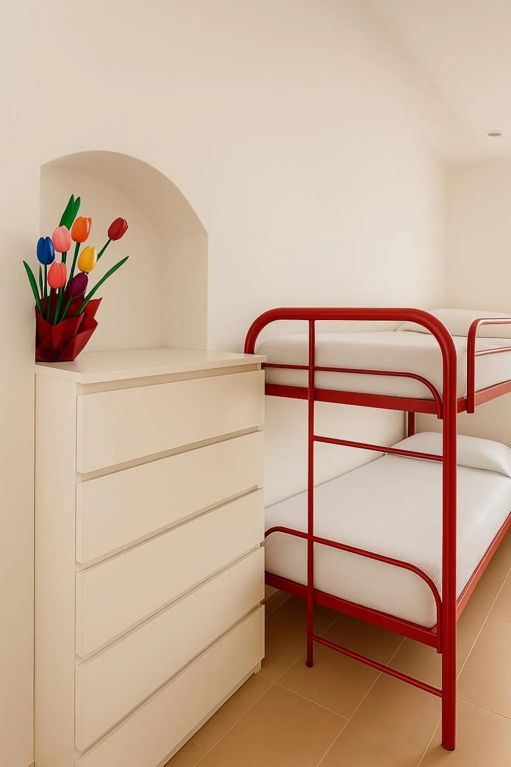 Bedroom, Bed in Hostel Brikette