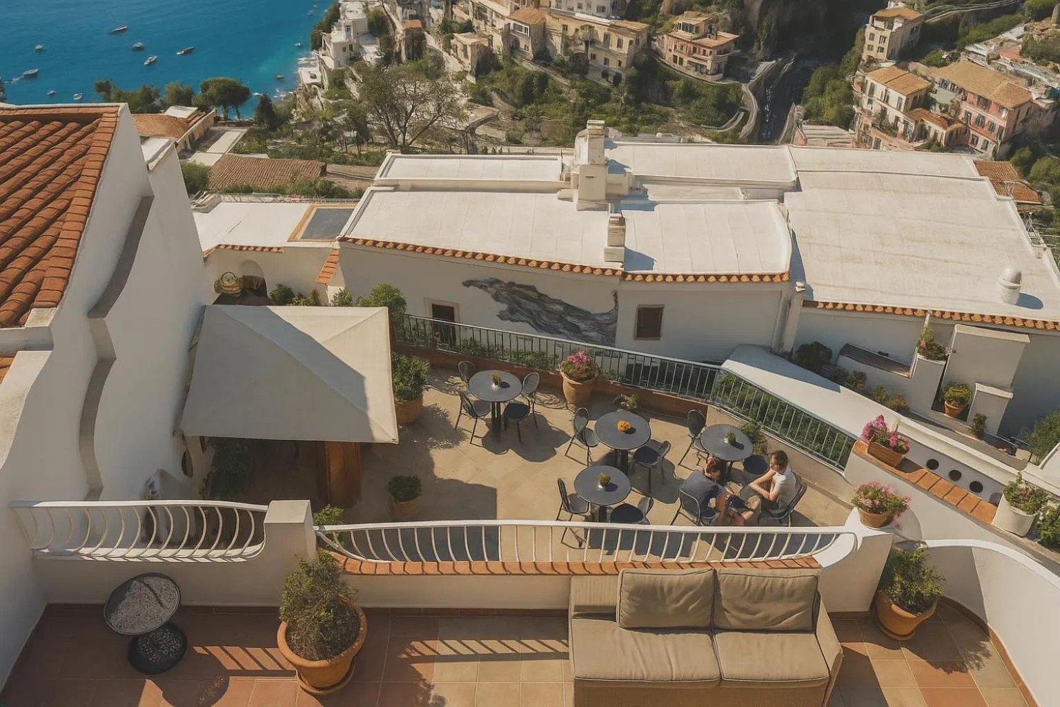 Balcony/Terrace in Hostel Brikette