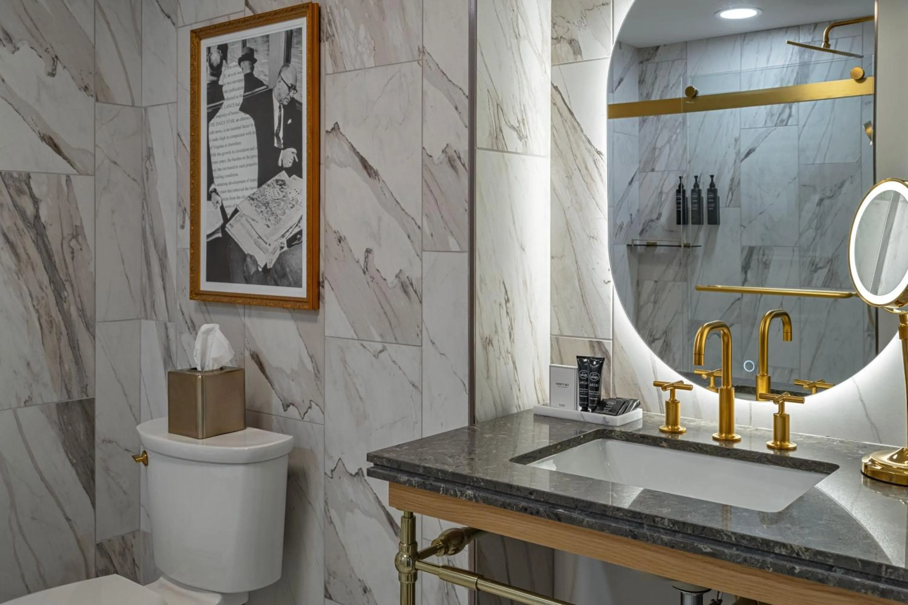 Bathroom in The Publisher, Downtown Fredericksburg, a Tribute Portfolio Hotel