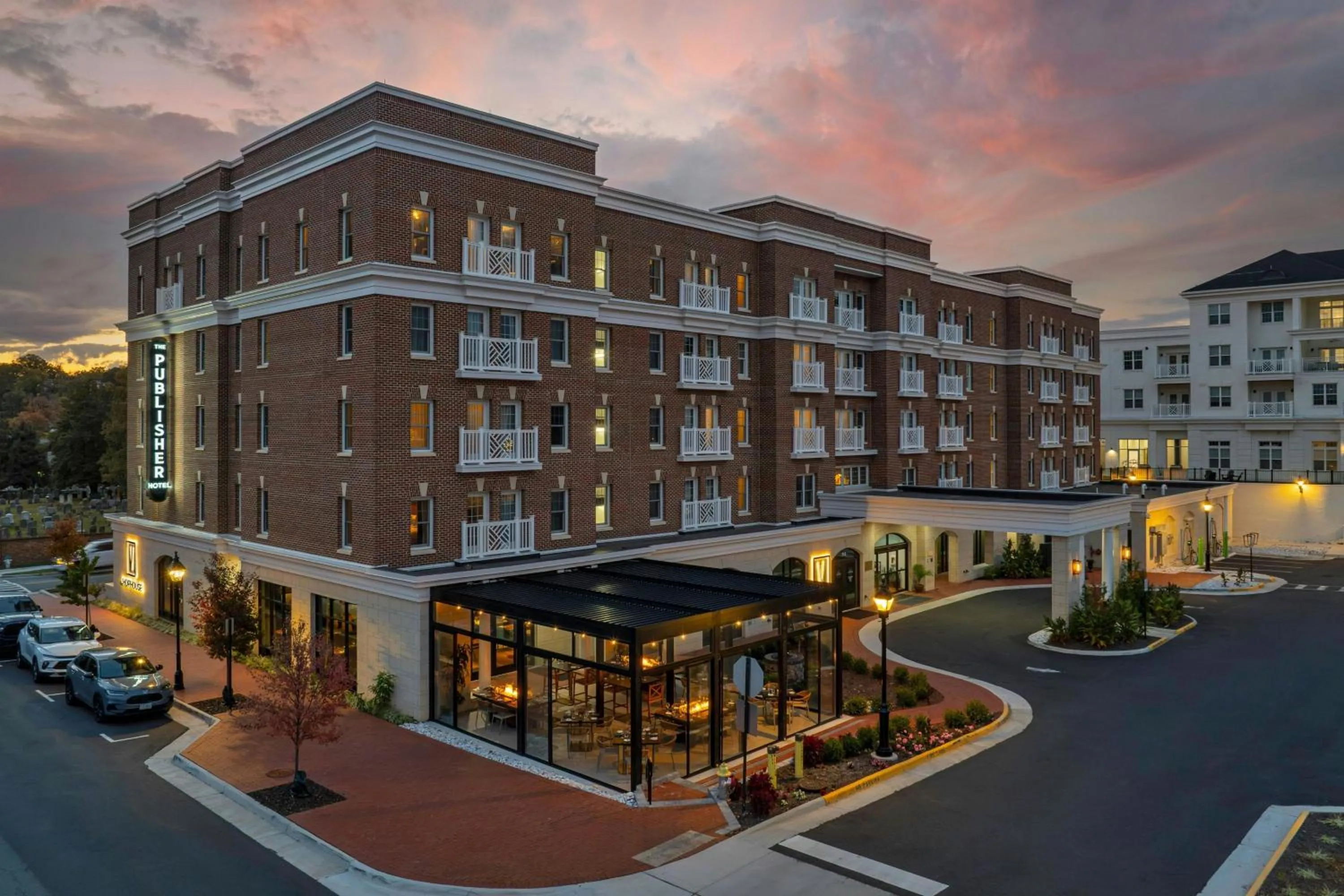 Property building in The Publisher, Downtown Fredericksburg, a Tribute Portfolio Hotel