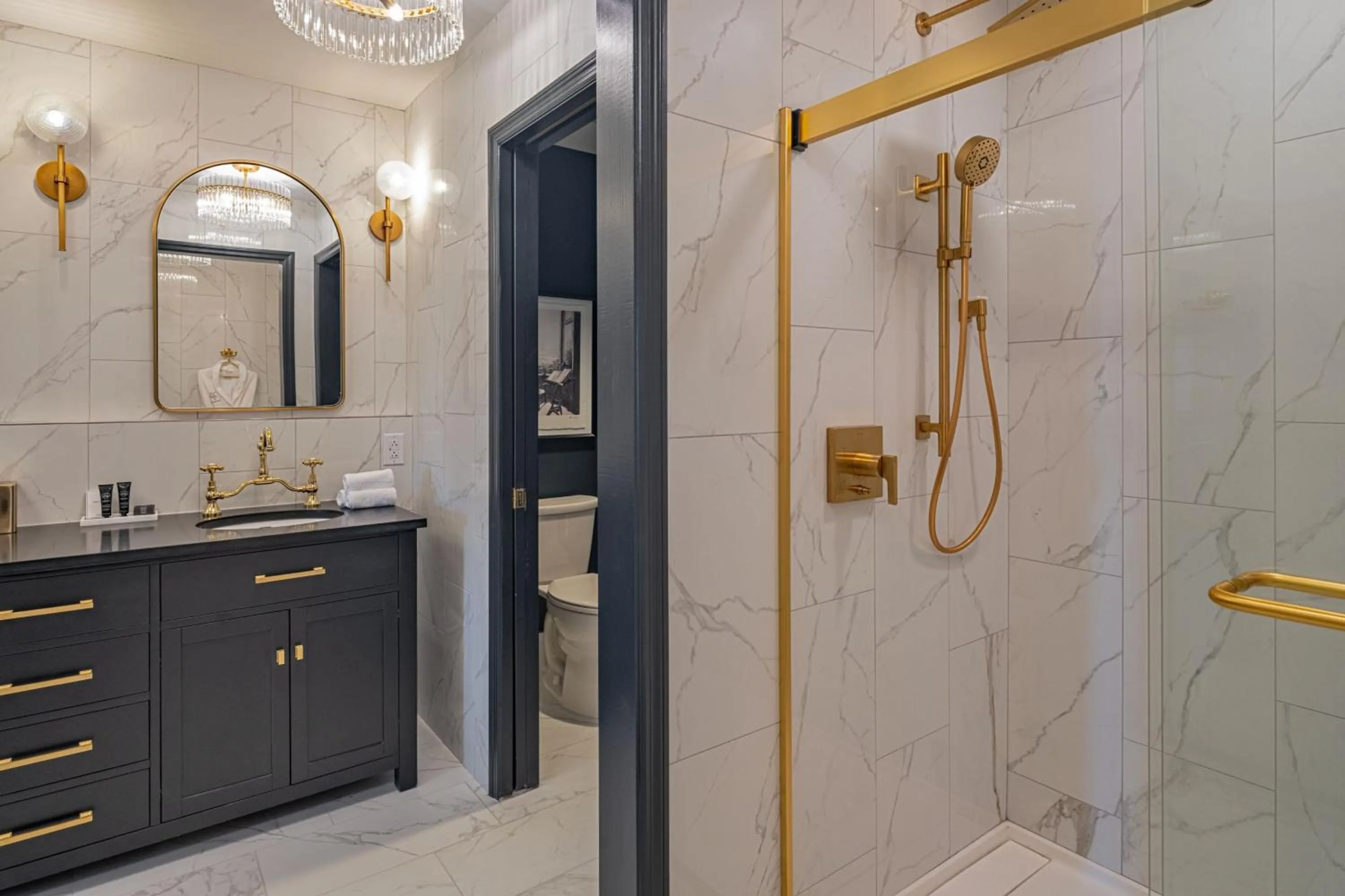 Bathroom in The Publisher, Downtown Fredericksburg, a Tribute Portfolio Hotel