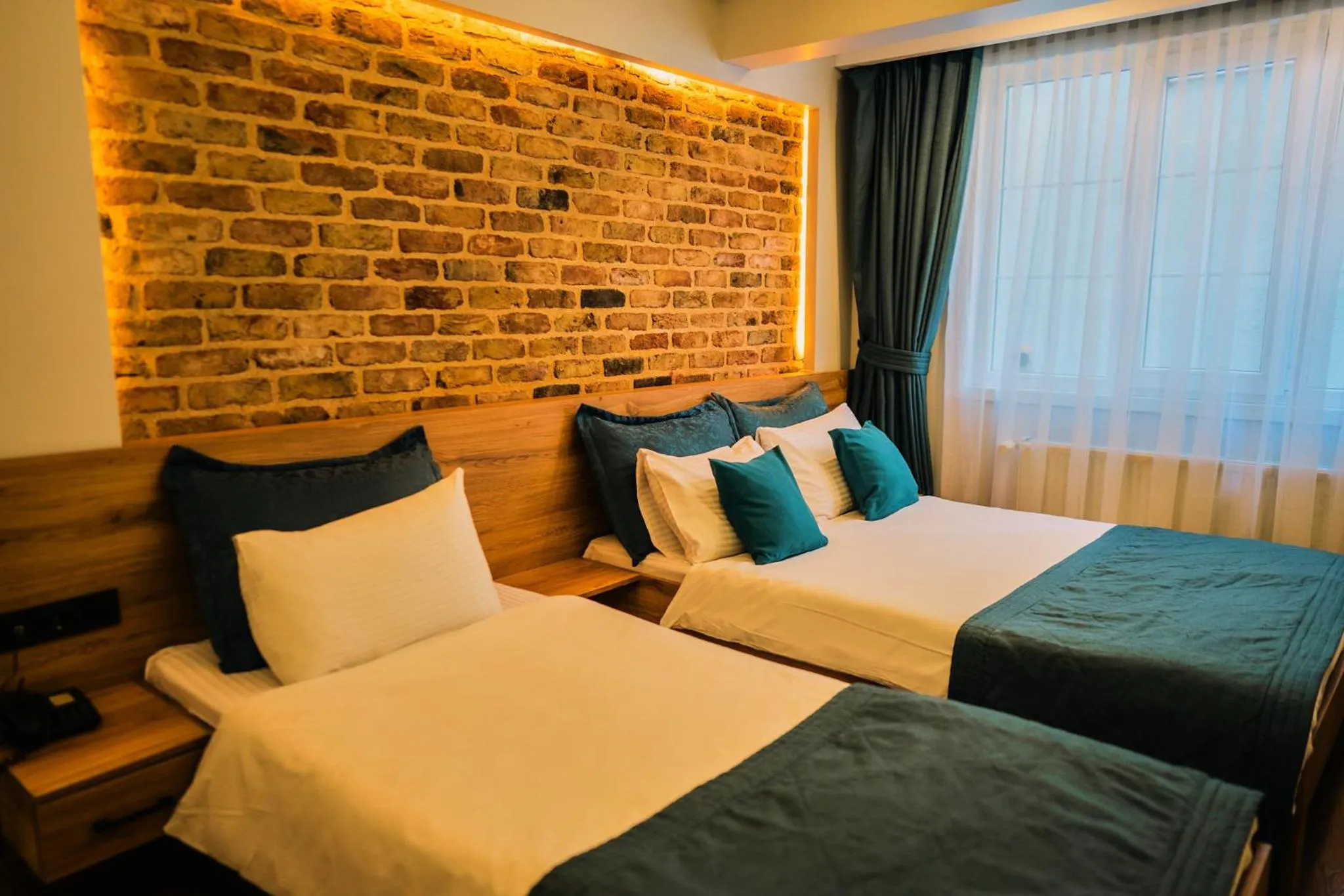 Bed in Taksim Santa Lucia Hotel