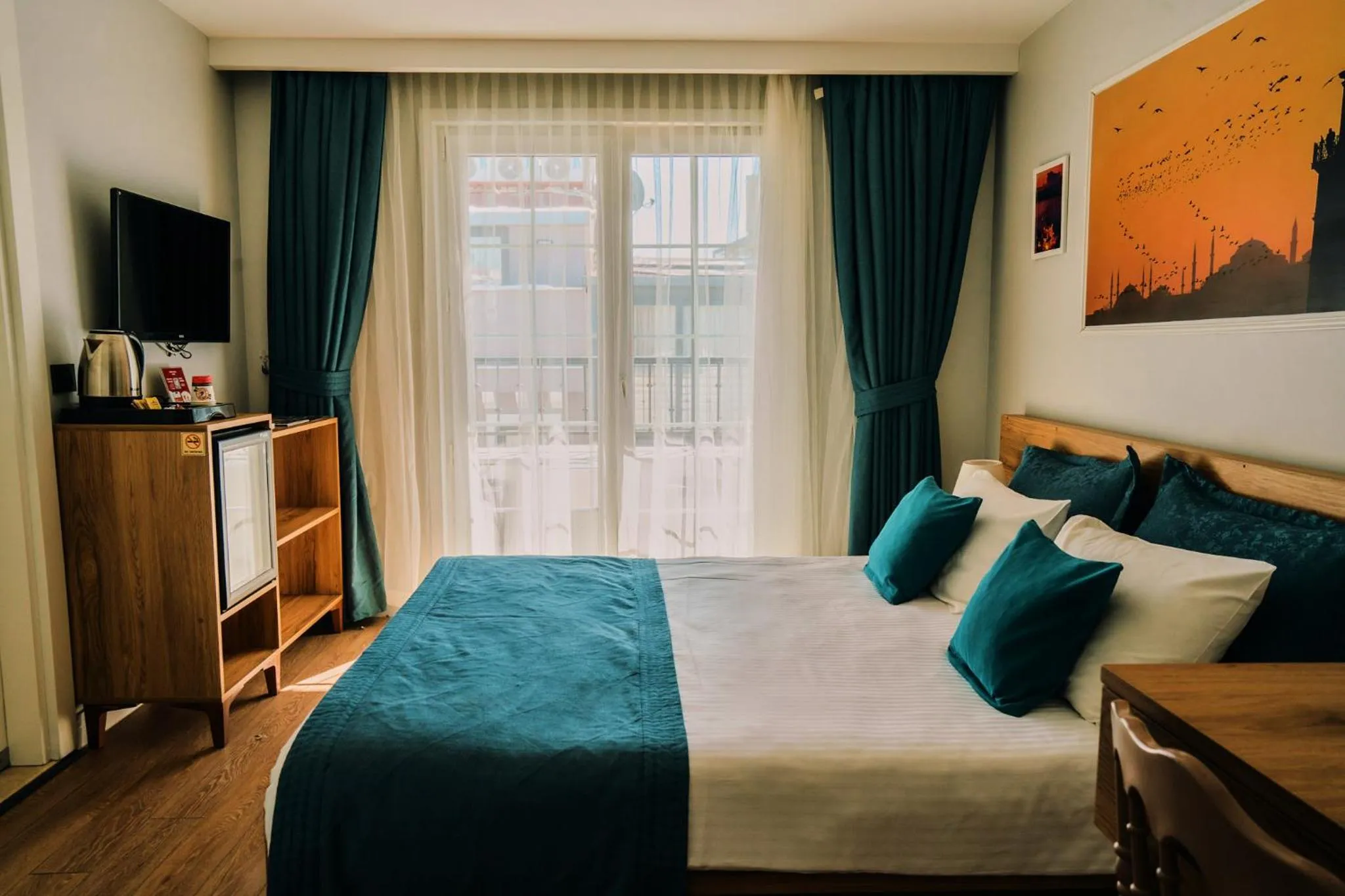 Bed in Taksim Santa Lucia Hotel