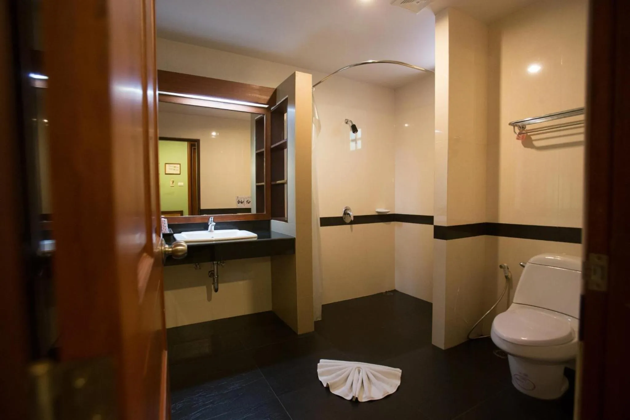 Bathroom in Hotel and Beach Bungalow at Lanta Resort