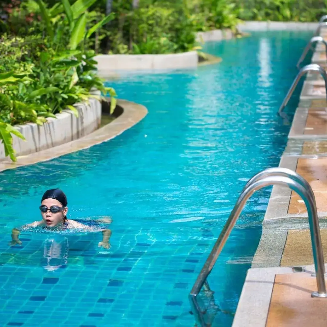 Swimming pool in Hotel and Beach Bungalow at Lanta Resort Swimming pool in Hotel and Beach Bungalow at Lanta Resort