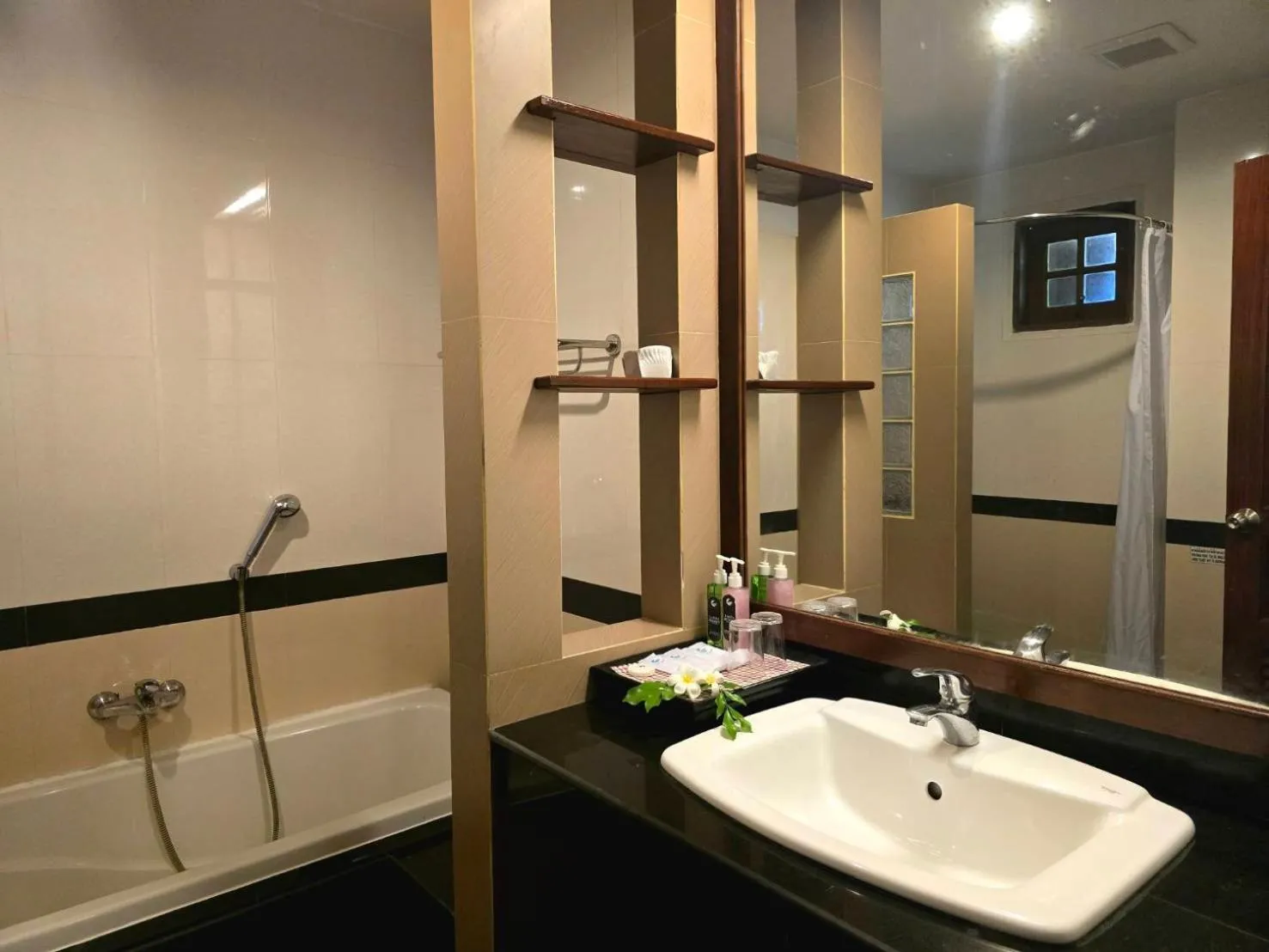 Bathroom in Hotel and Beach Bungalow at Lanta Resort
