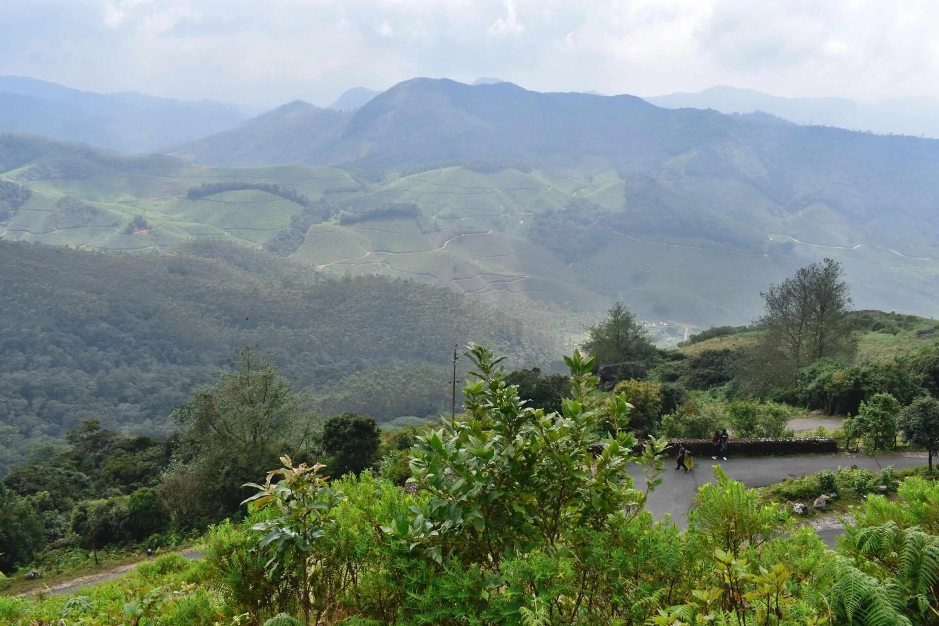 Mountain view in Moon Wings Mountain Resort, Kanthalloor