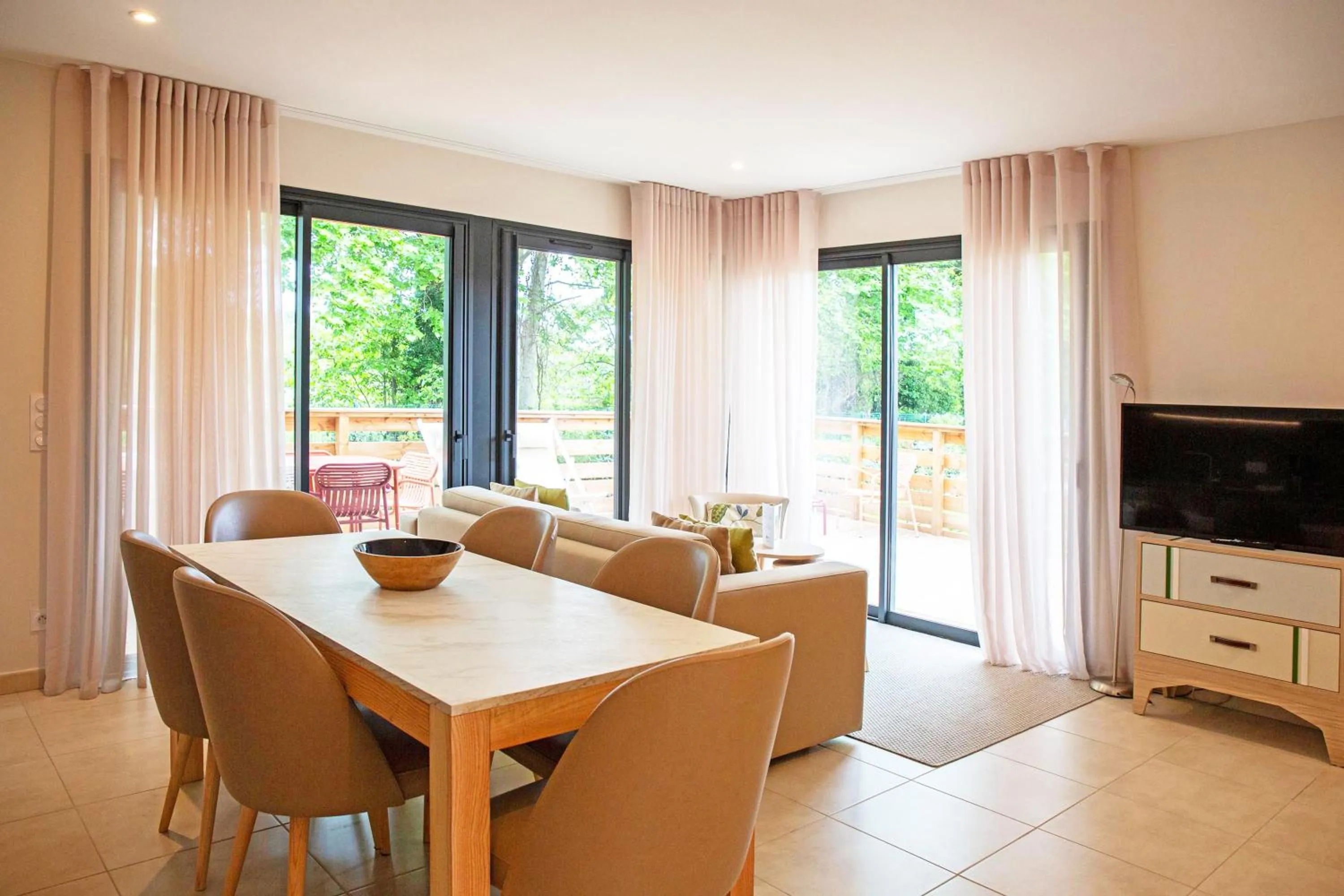 Communal lounge/ TV room in Résidence Pierre & Vacances Premium Domaine du Golfe du Lion