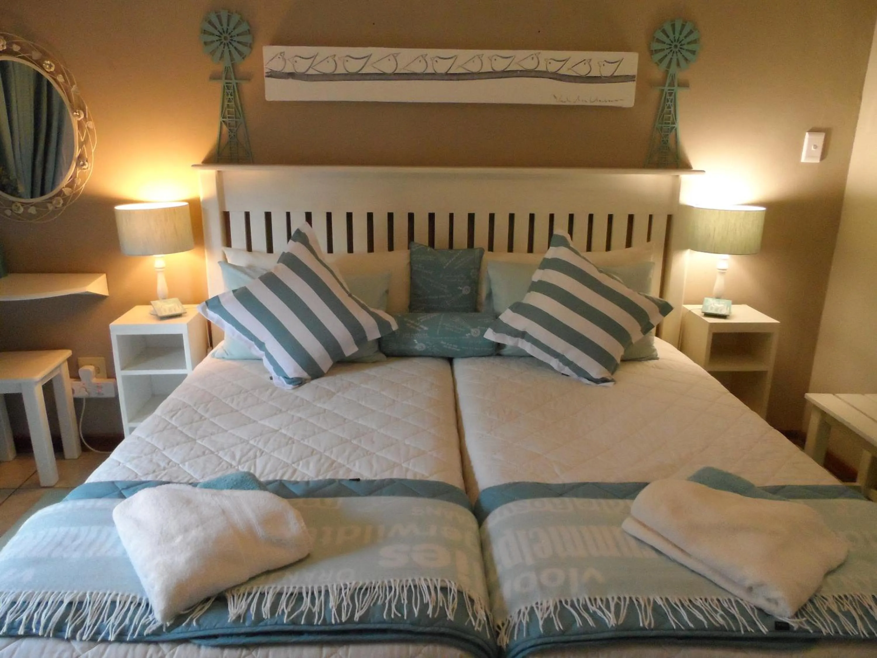 Decorative detail, Bed in A Cherry Lane Self Catering and B&B