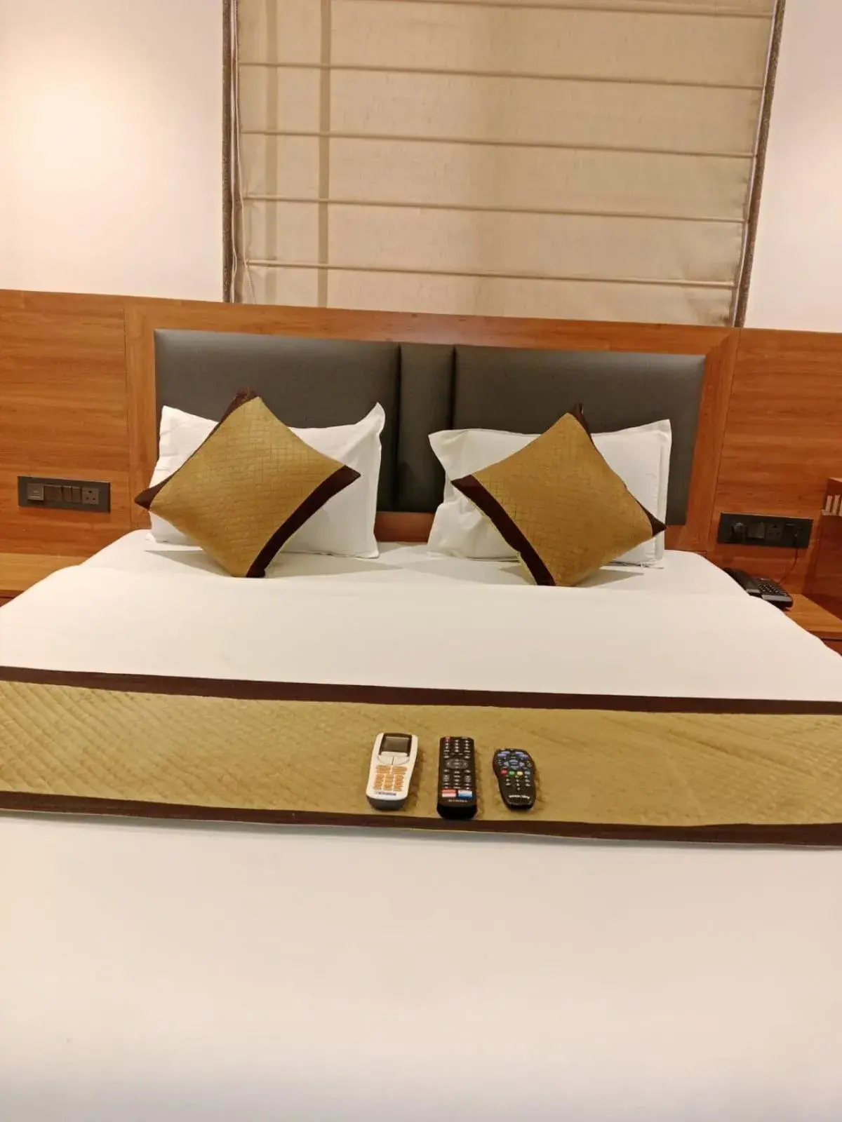 Bed in Hotel Sai Kamal Bed in Hotel Sai Kamal