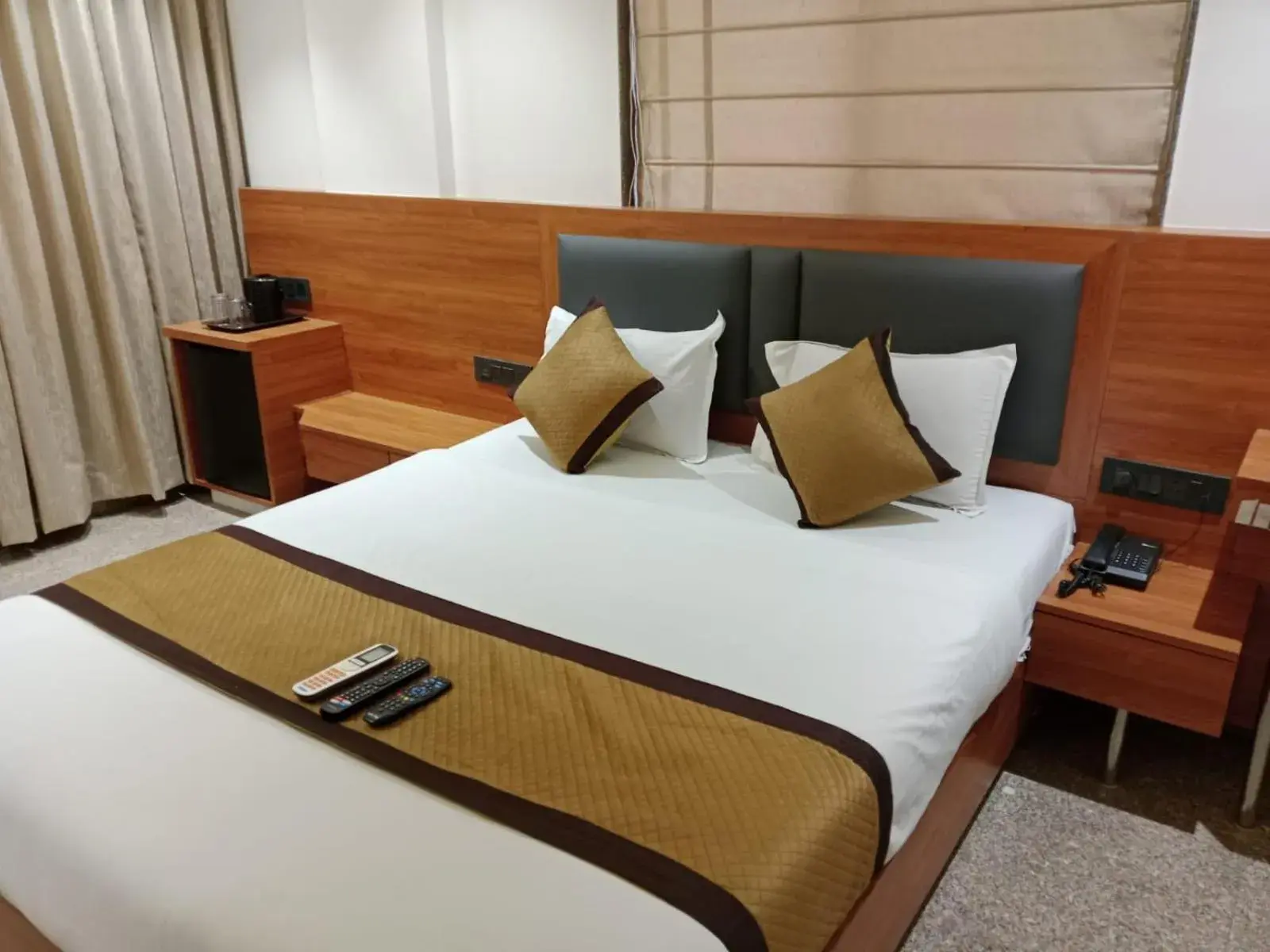 Bed in Hotel Sai Kamal Bed in Hotel Sai Kamal