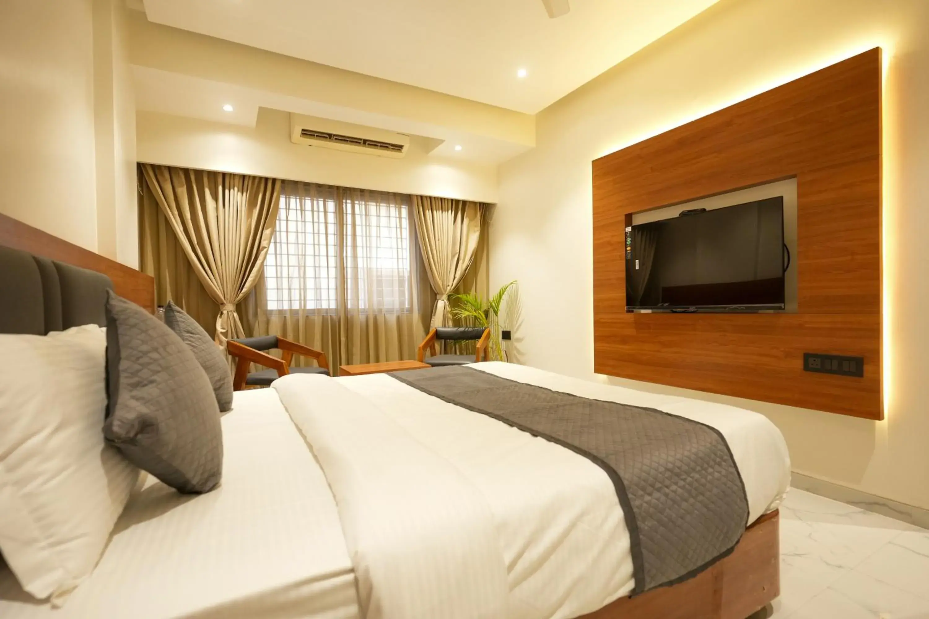 Bed in Hotel Sai Kamal Bed in Hotel Sai Kamal