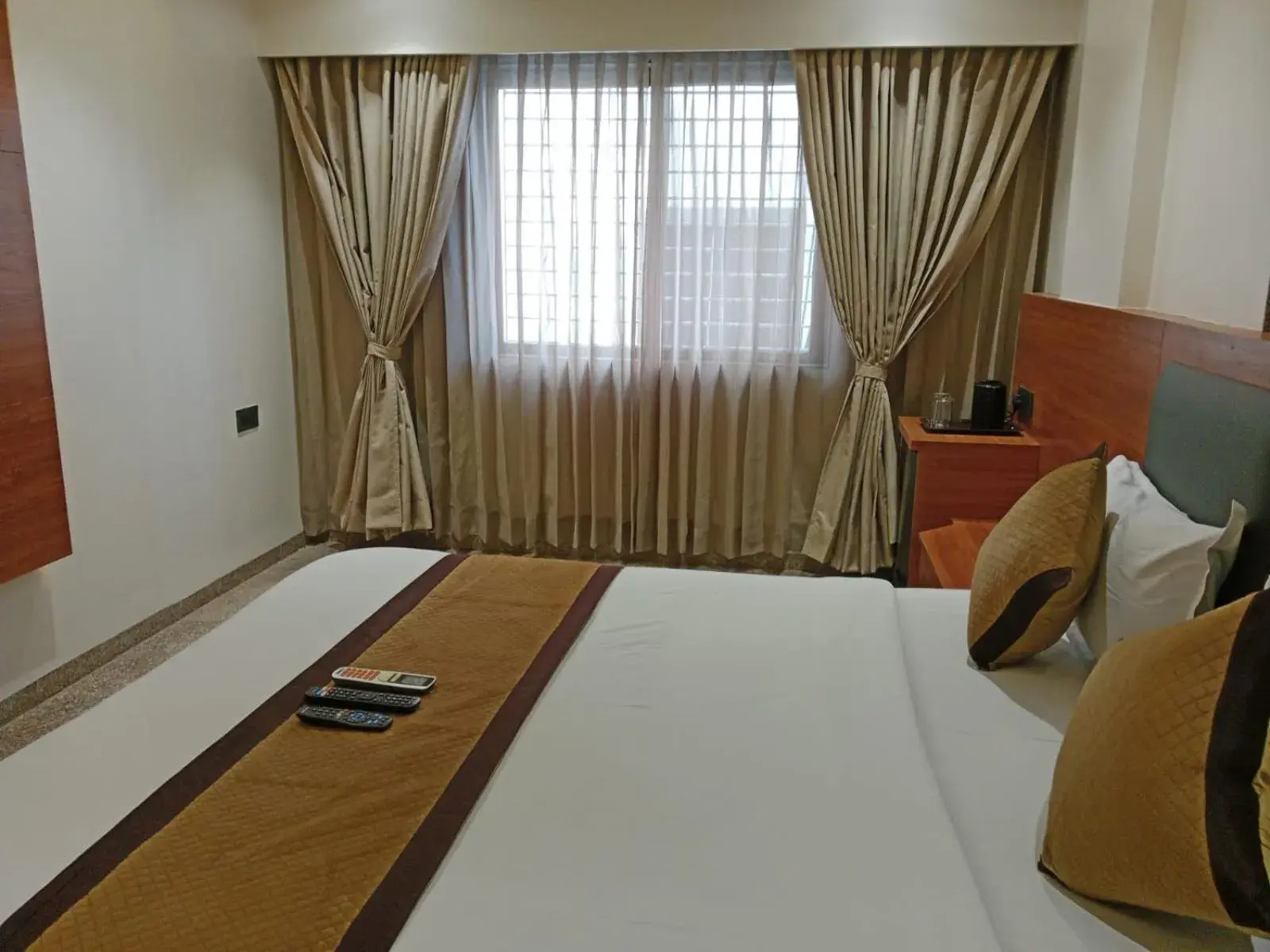 Bed in Hotel Sai Kamal Bed in Hotel Sai Kamal