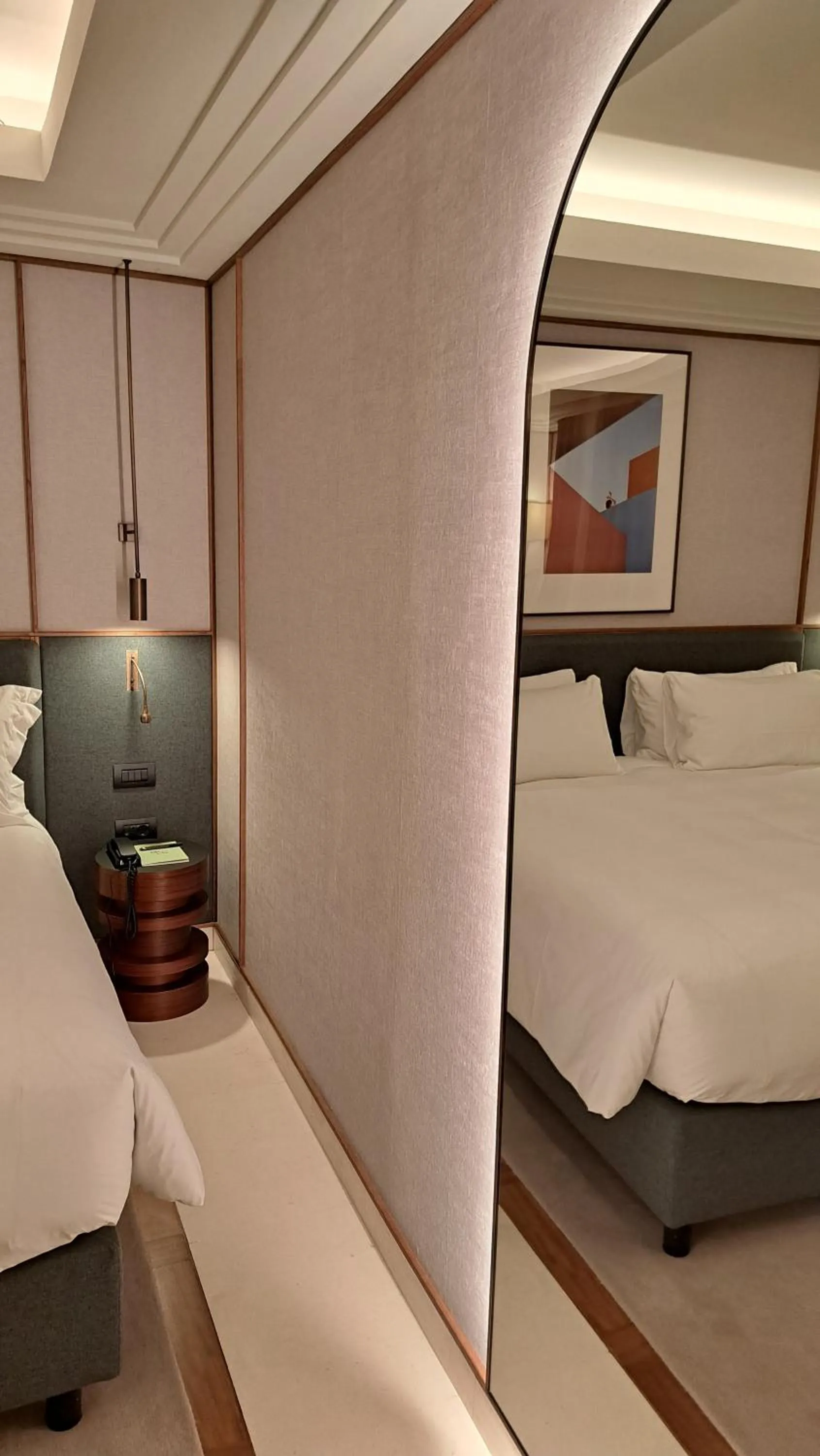 Decorative detail, Bed in Hotel Brun