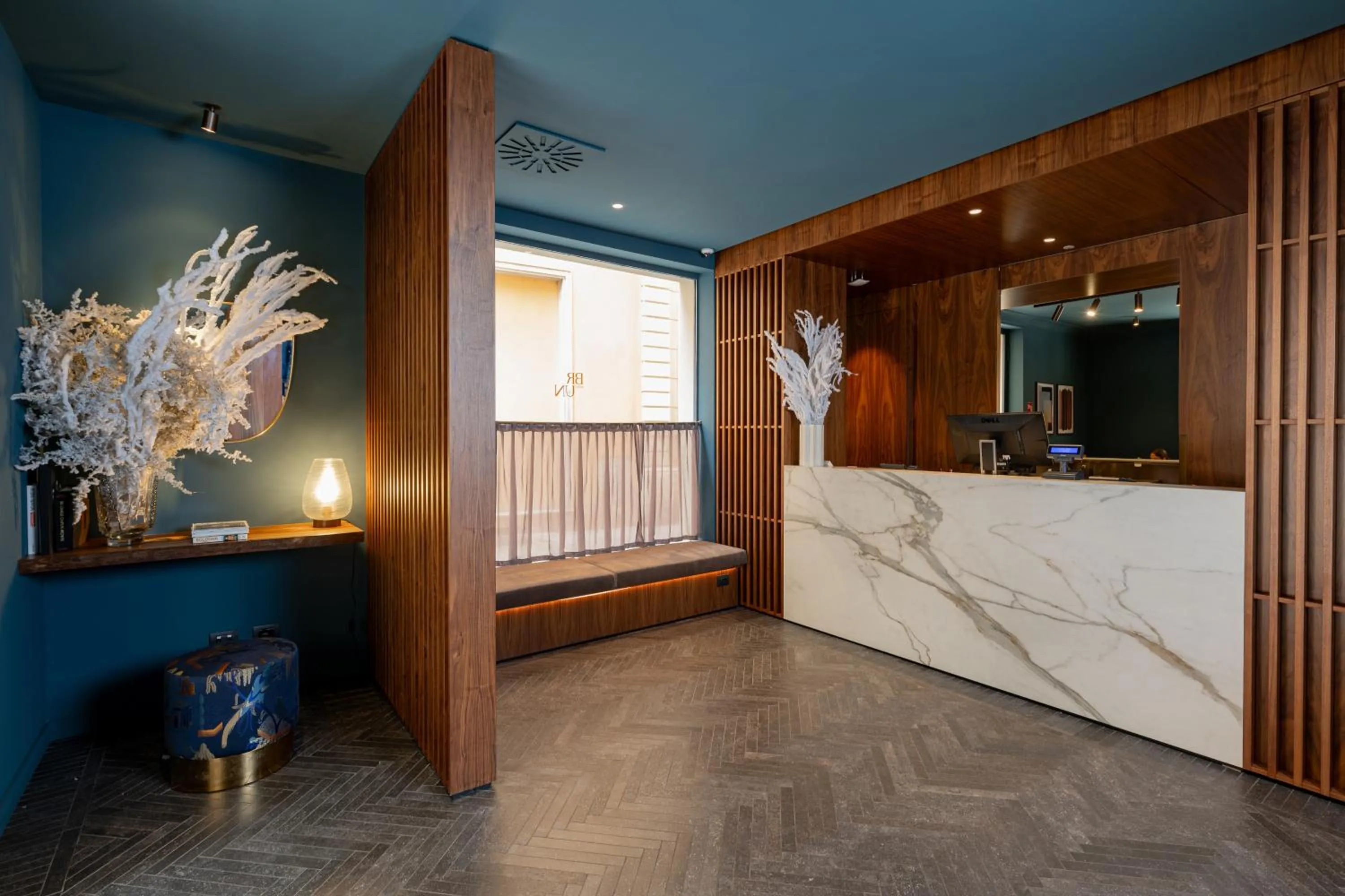 Lobby or reception in Hotel Brun