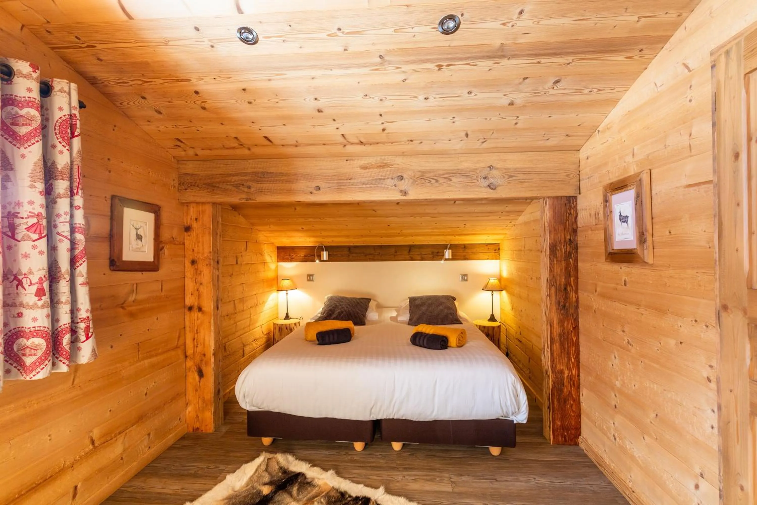 Living room, Bed in Chalet Coelacanthe