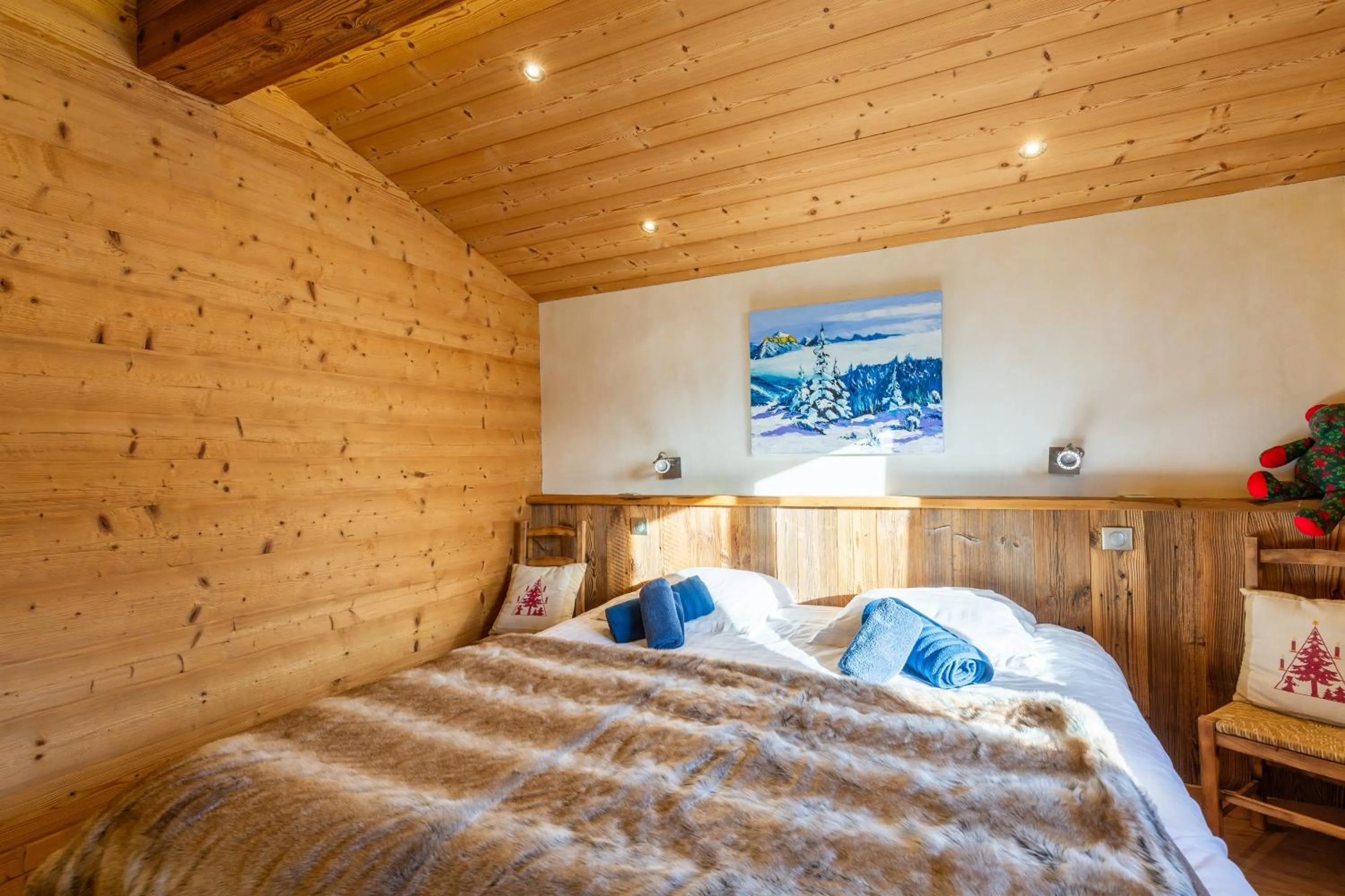 Living room, Bed in Chalet Coelacanthe