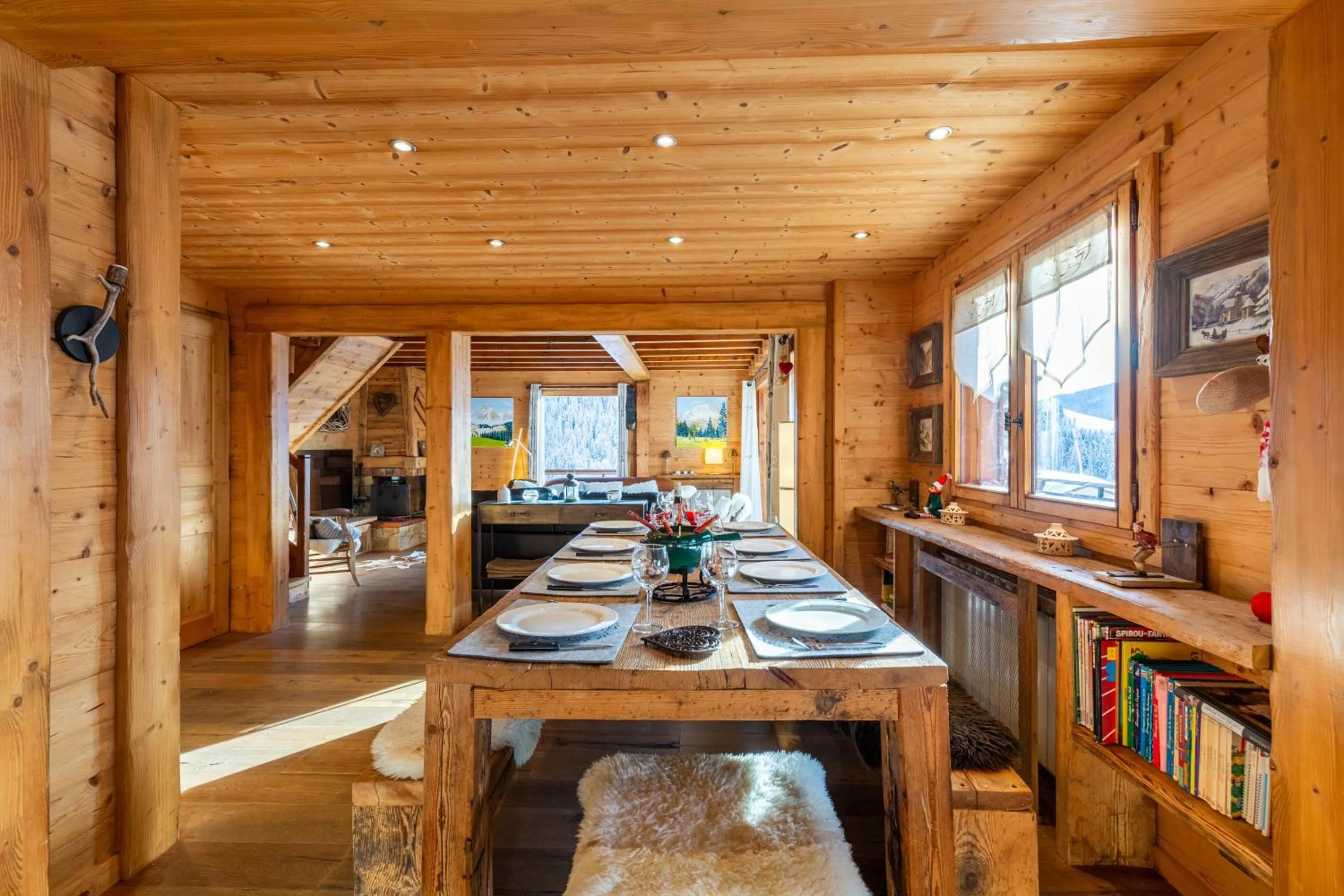 Living room in Chalet Coelacanthe