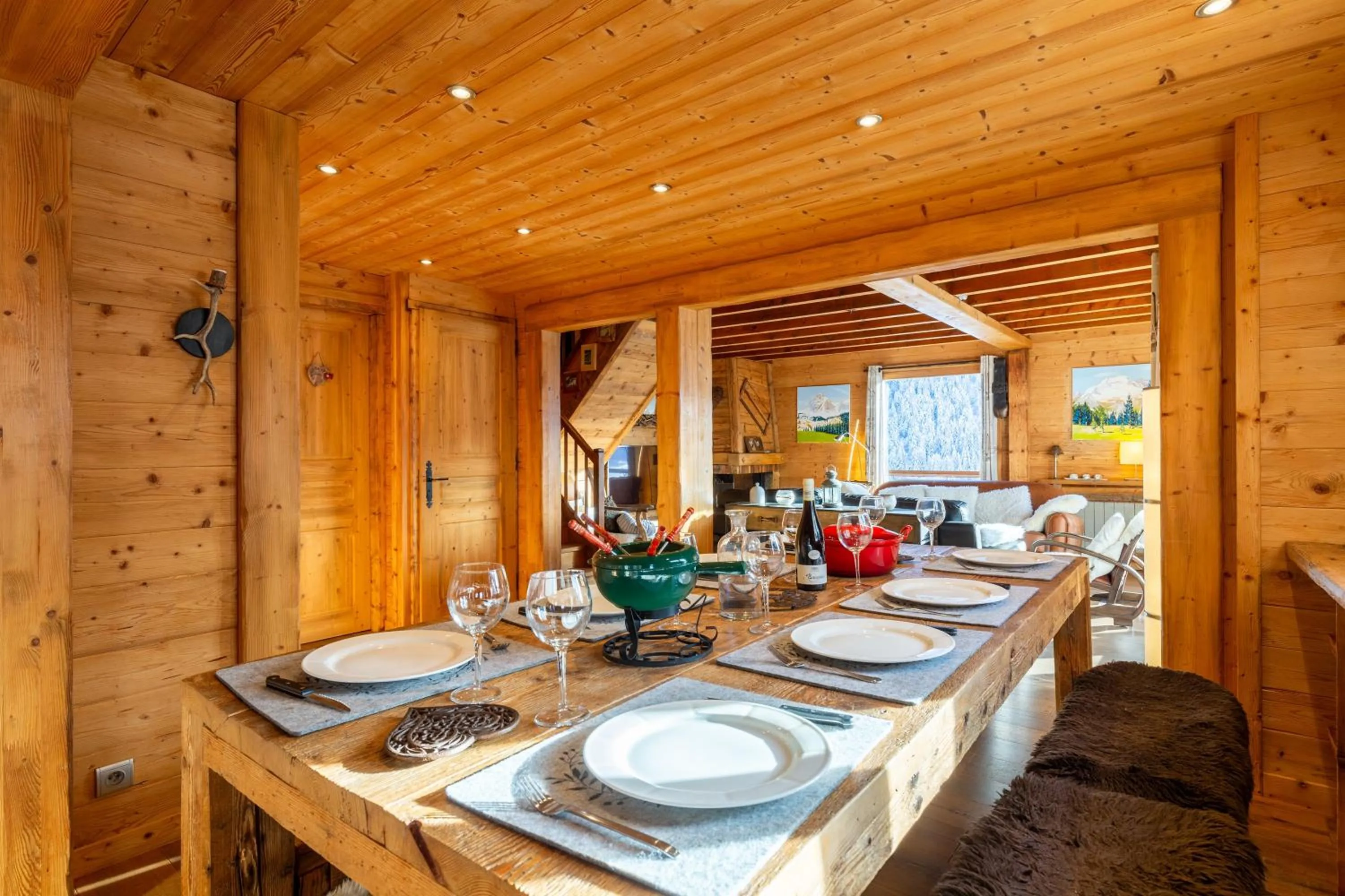 Living room in Chalet Coelacanthe