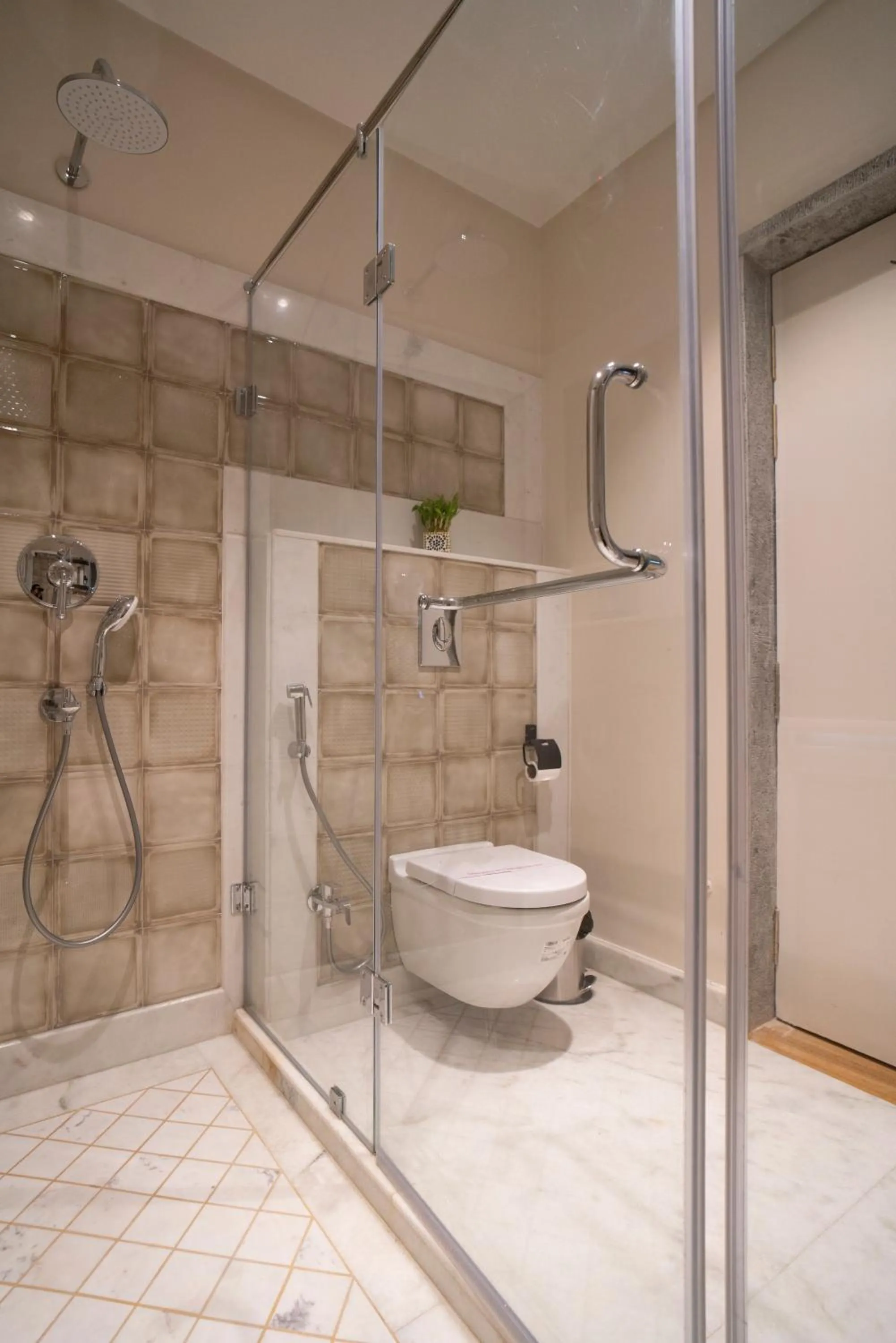 Shower in Khamma Ghani A Boutique Hotel