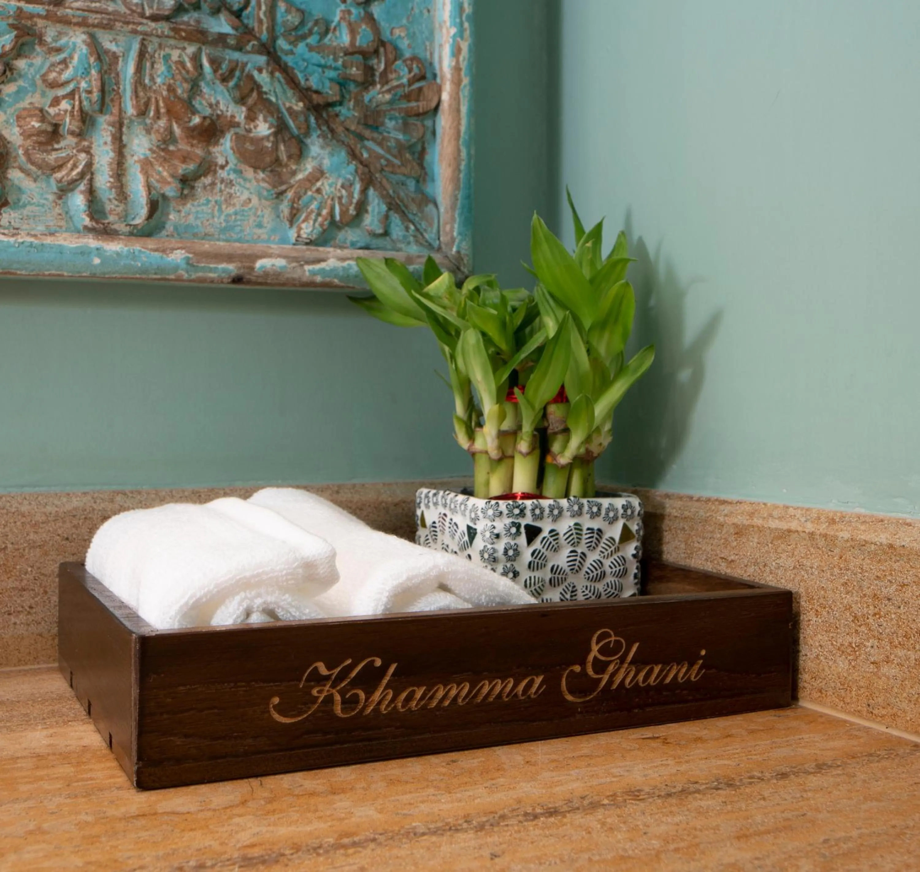 Text overlay in Khamma Ghani A Boutique Hotel