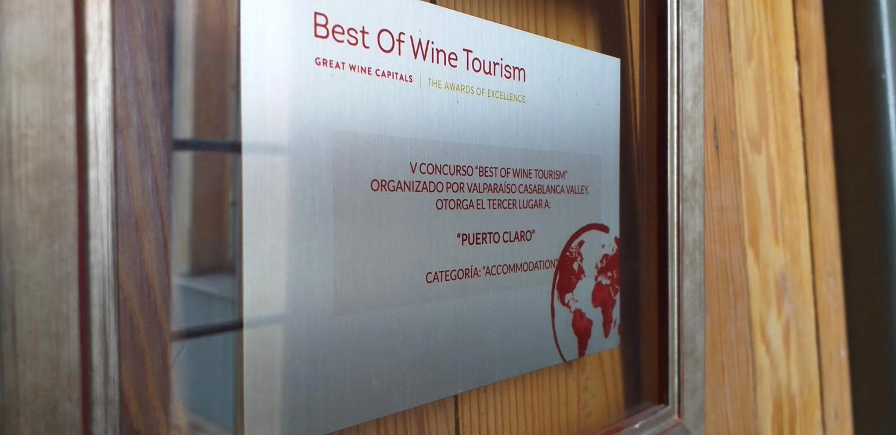 Certificate/Award in Departamentos Puerto Claro