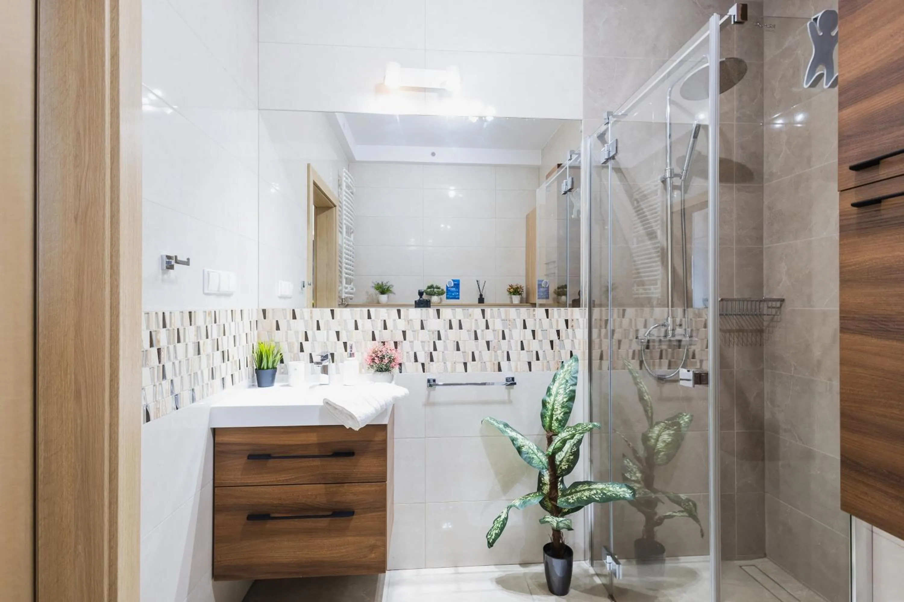 Shower in Apartament ZEUS - Beskid Apartment