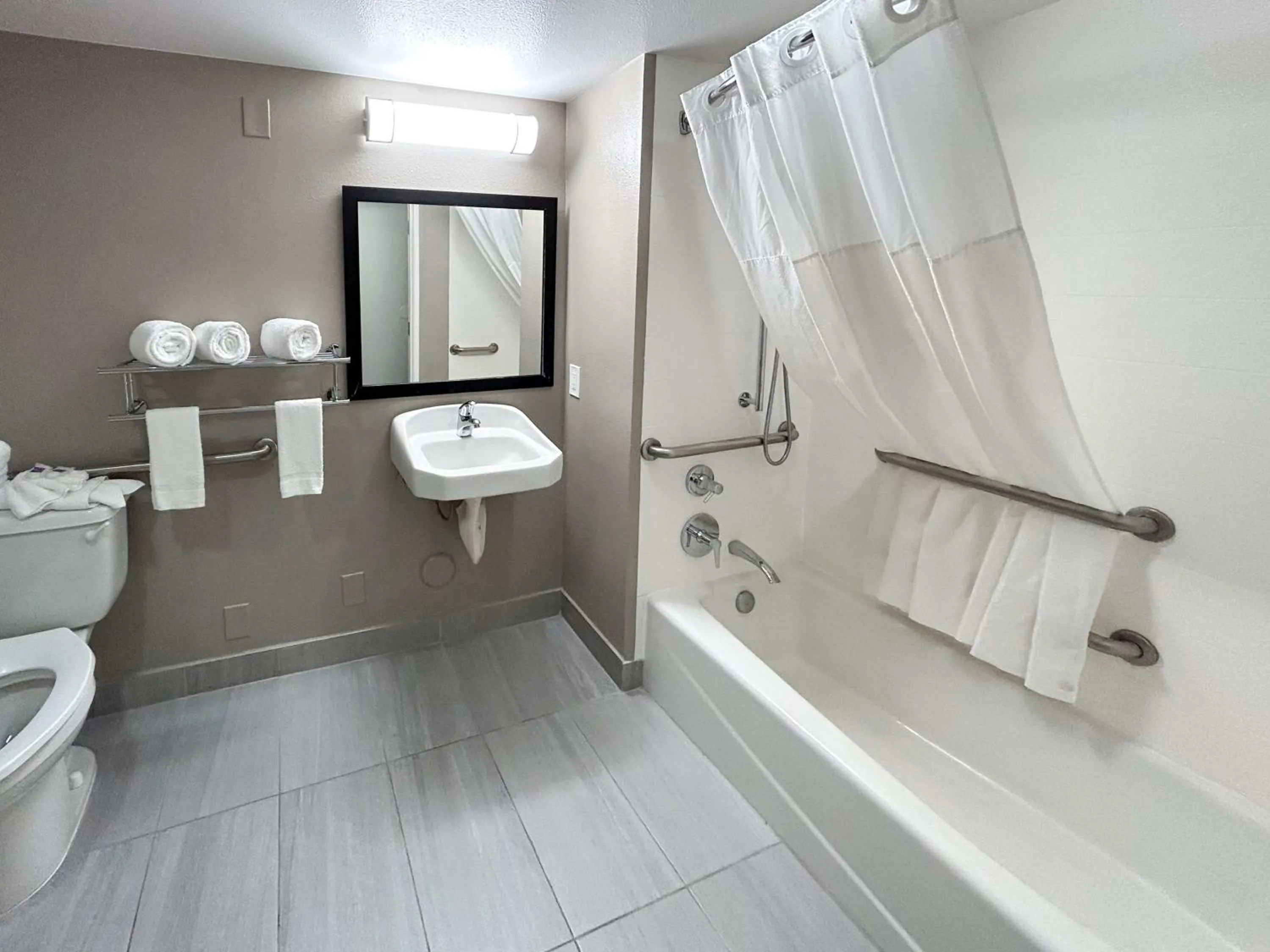 Bathroom in Studio 6 Suites Carson, CA