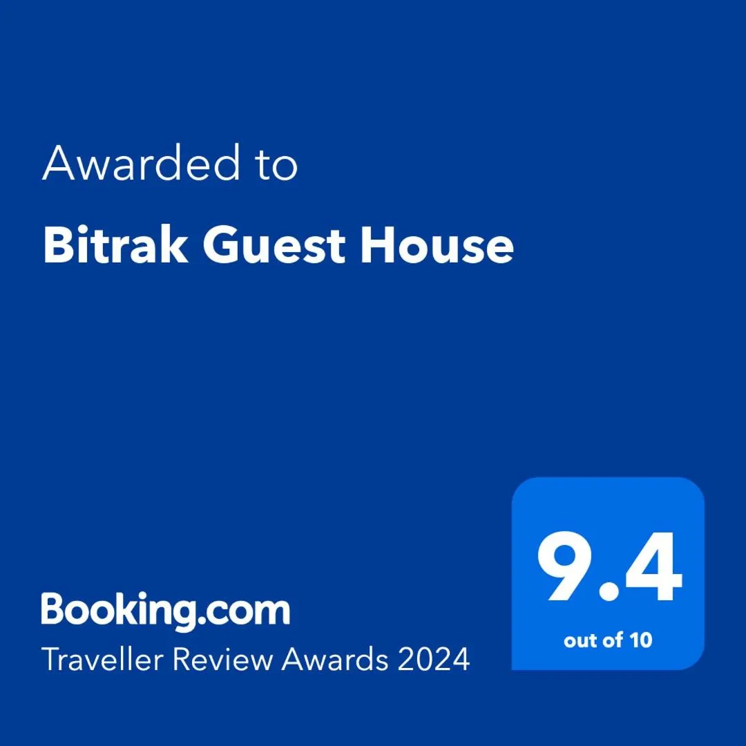 Certificate/Award in Bitrak Guest House
