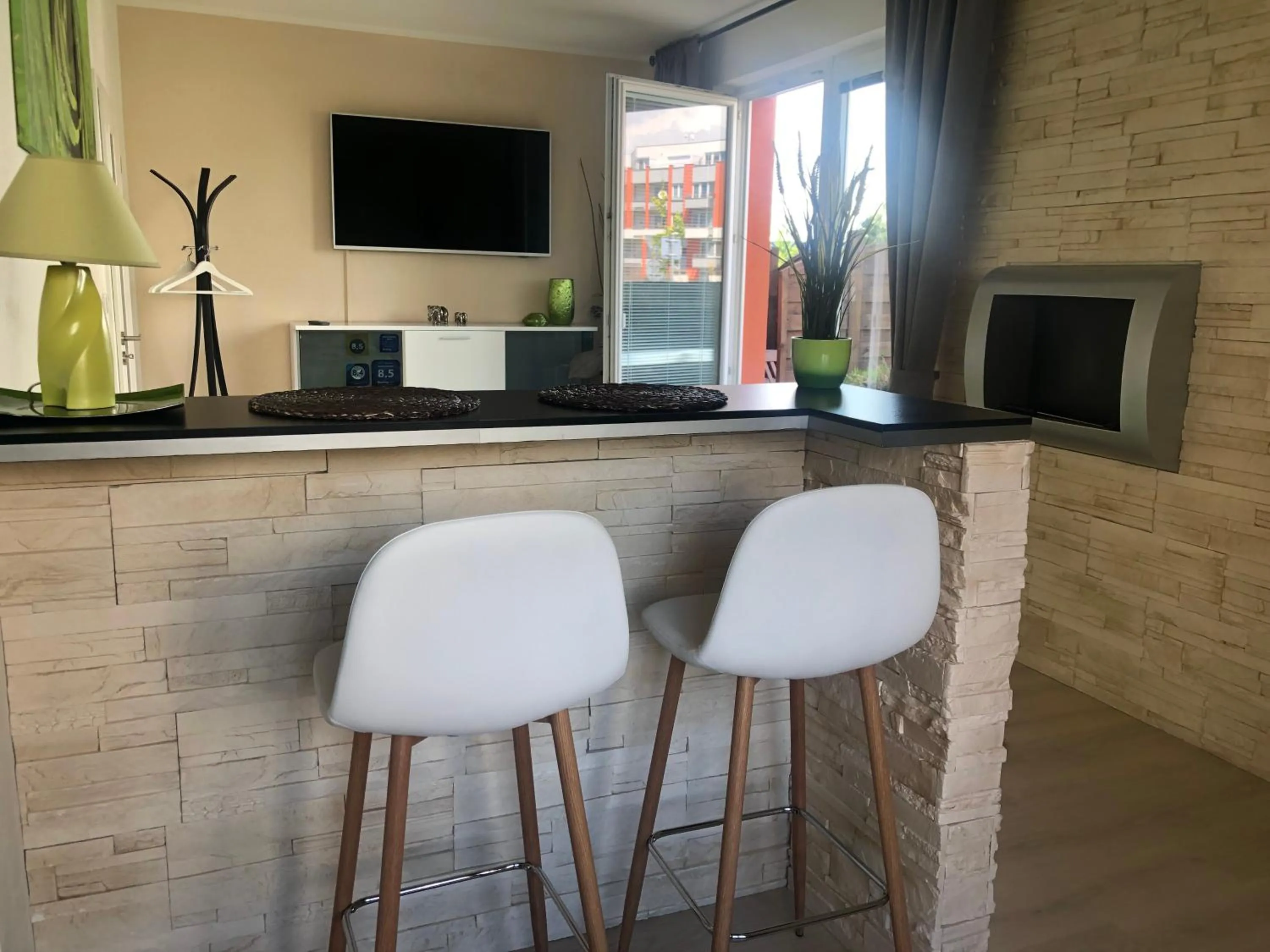 Seating area in Bastien Studio near Airport