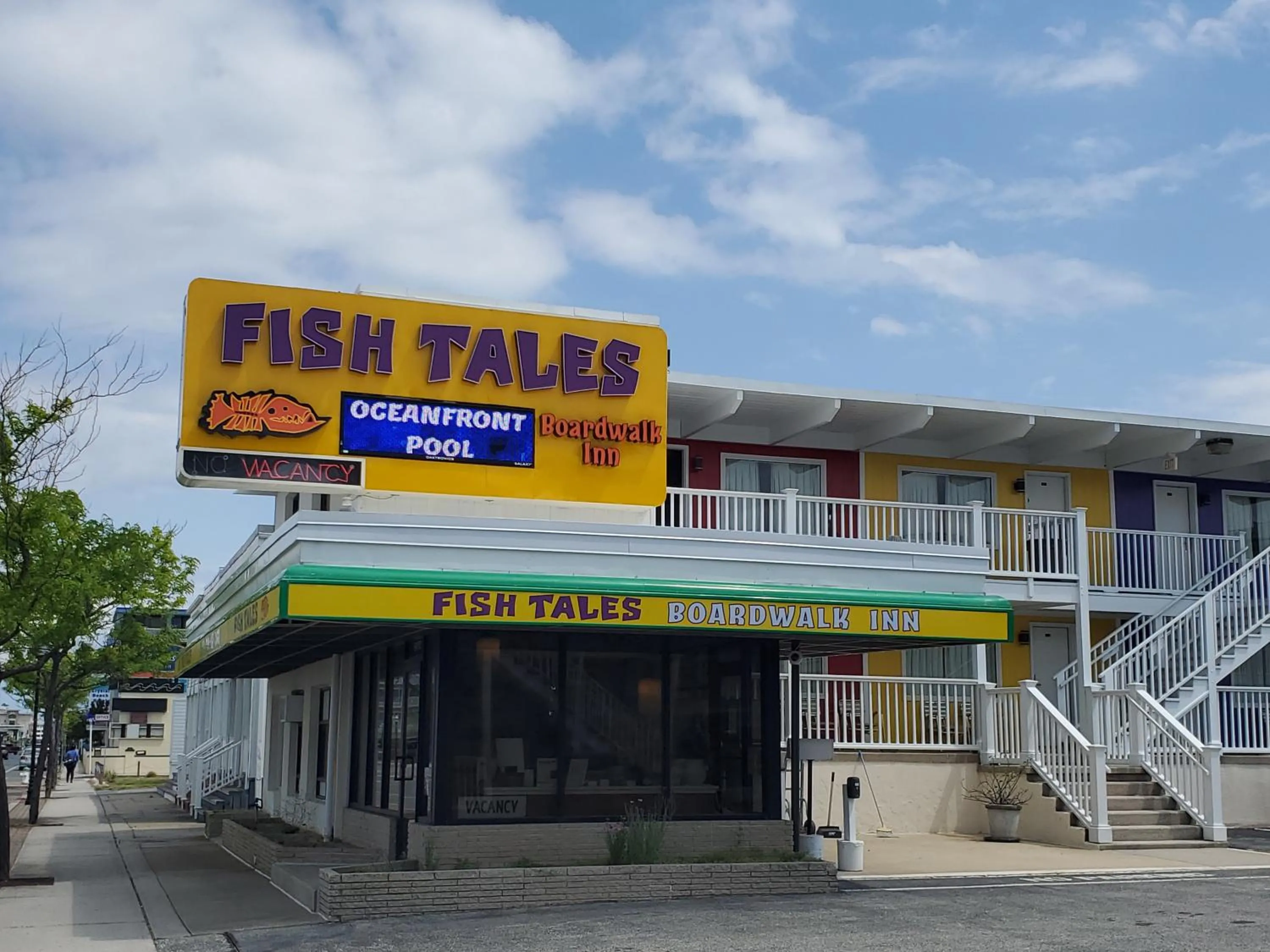 Property building in Fish Tales Boardwalk Inn & Ocean Mecca Motel