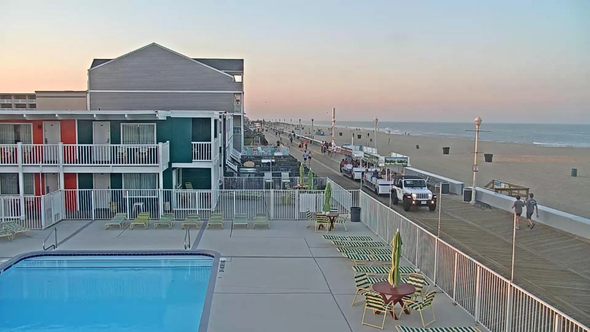 Swimming pool in Fish Tales Boardwalk Inn & Ocean Mecca Motel